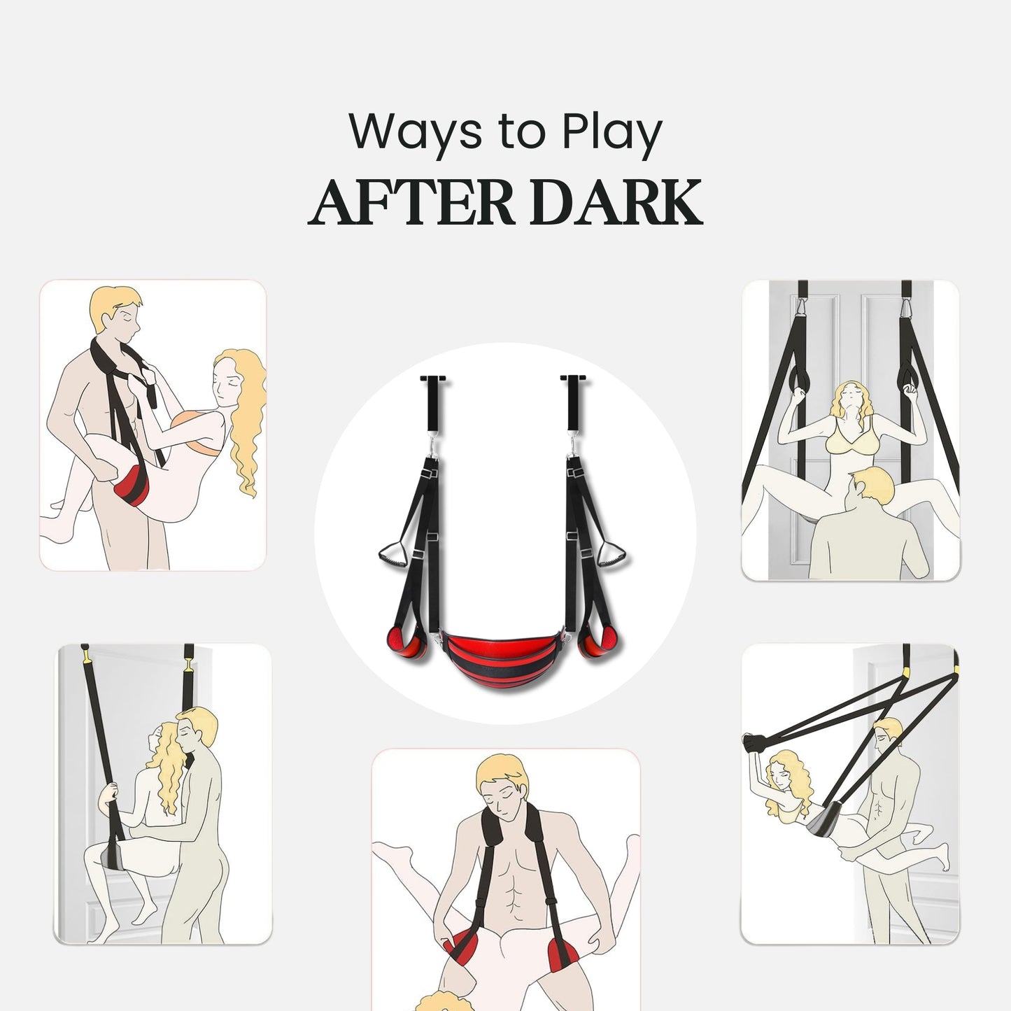 VeluraSwing Door-Mounted Sex Swing & Thigh Sling (2-in-1)