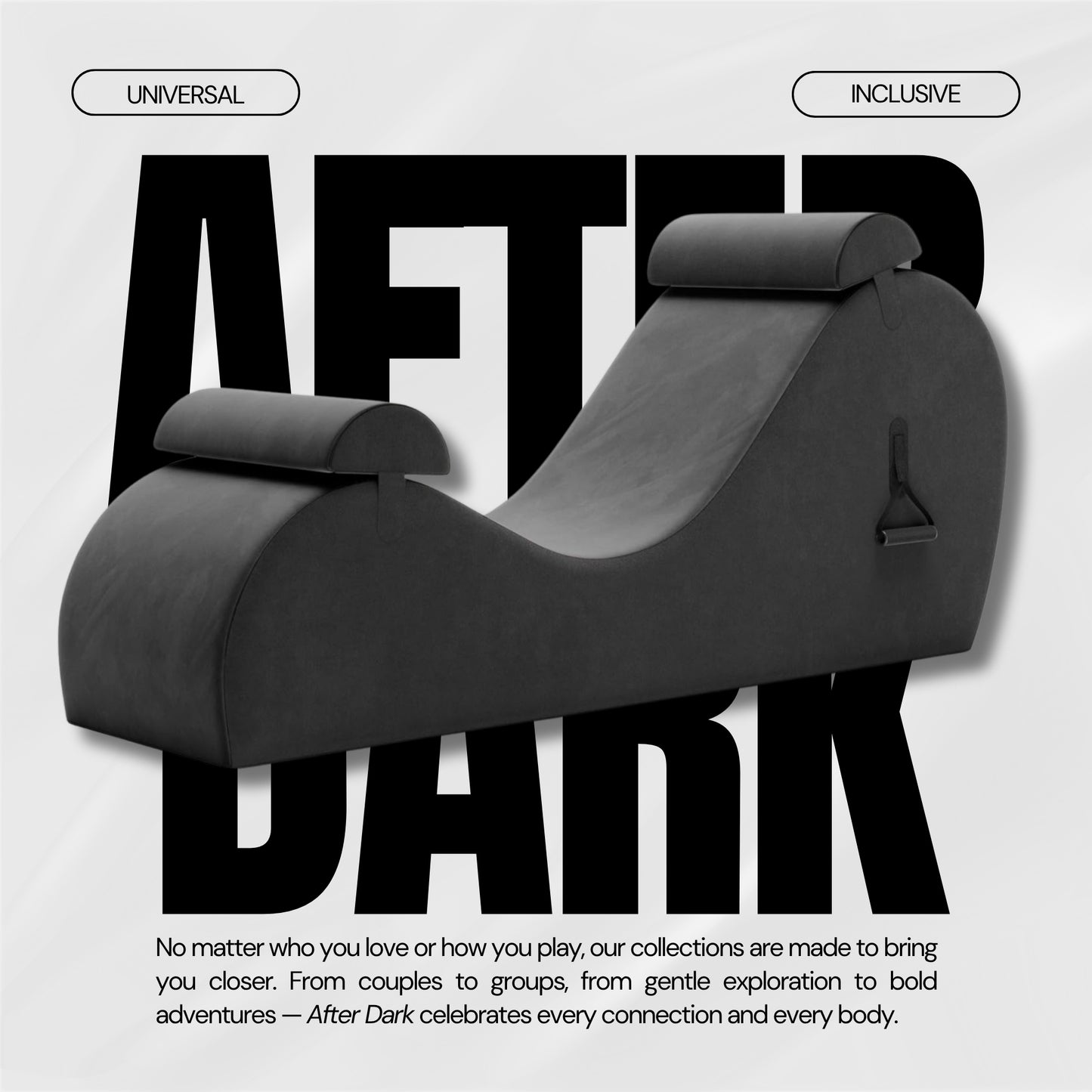 ObsidianNight Premium Sex Chaise Lounger with Handles