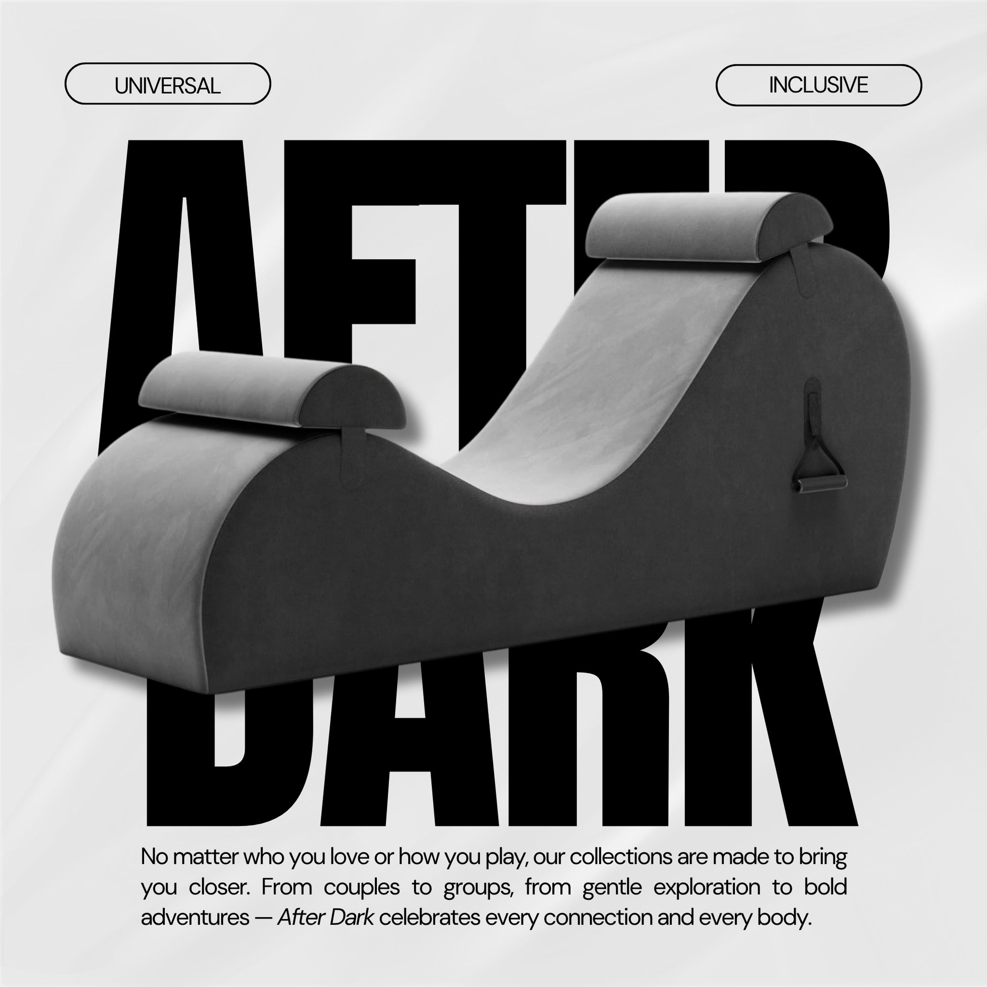 SilverVeil Premium Sex Chaise Lounger with Handles