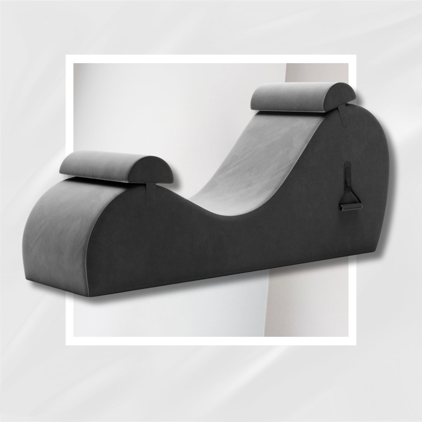 SilverVeil Premium Sex Chaise Lounger with Handles