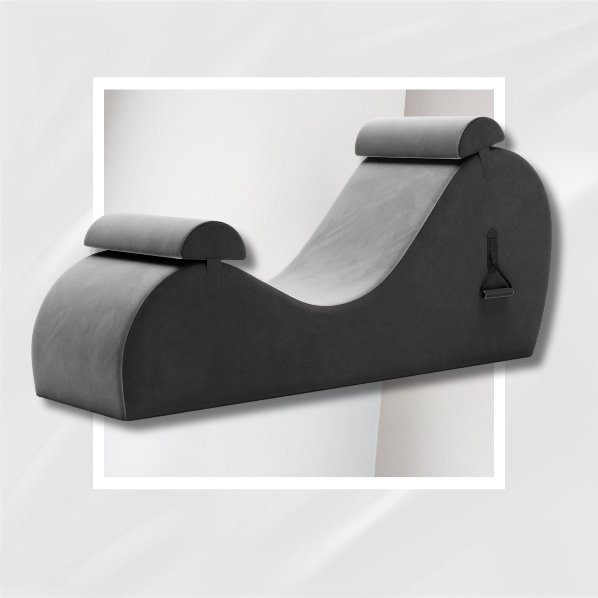 SilverVeil Premium Sex Chaise Lounger with Handles