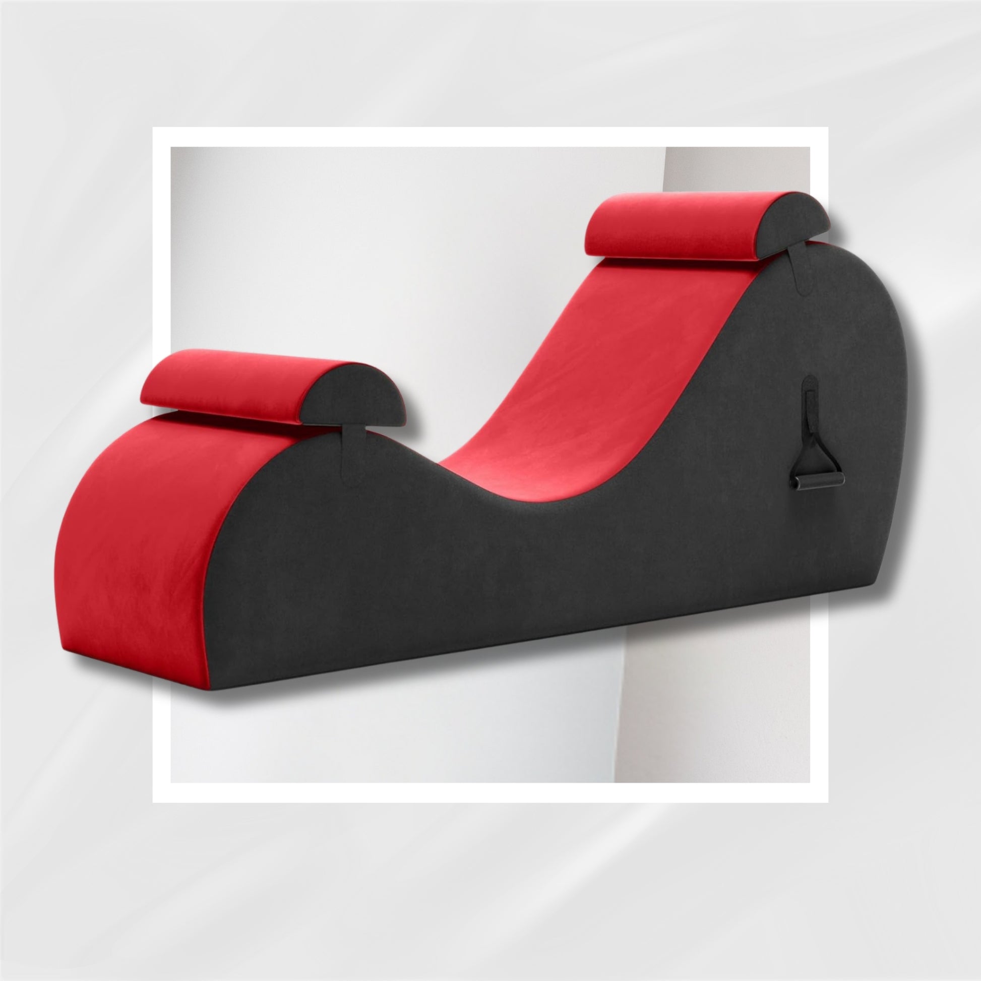 CrimsonHeat Premium Sex Chaise Lounger with Handles