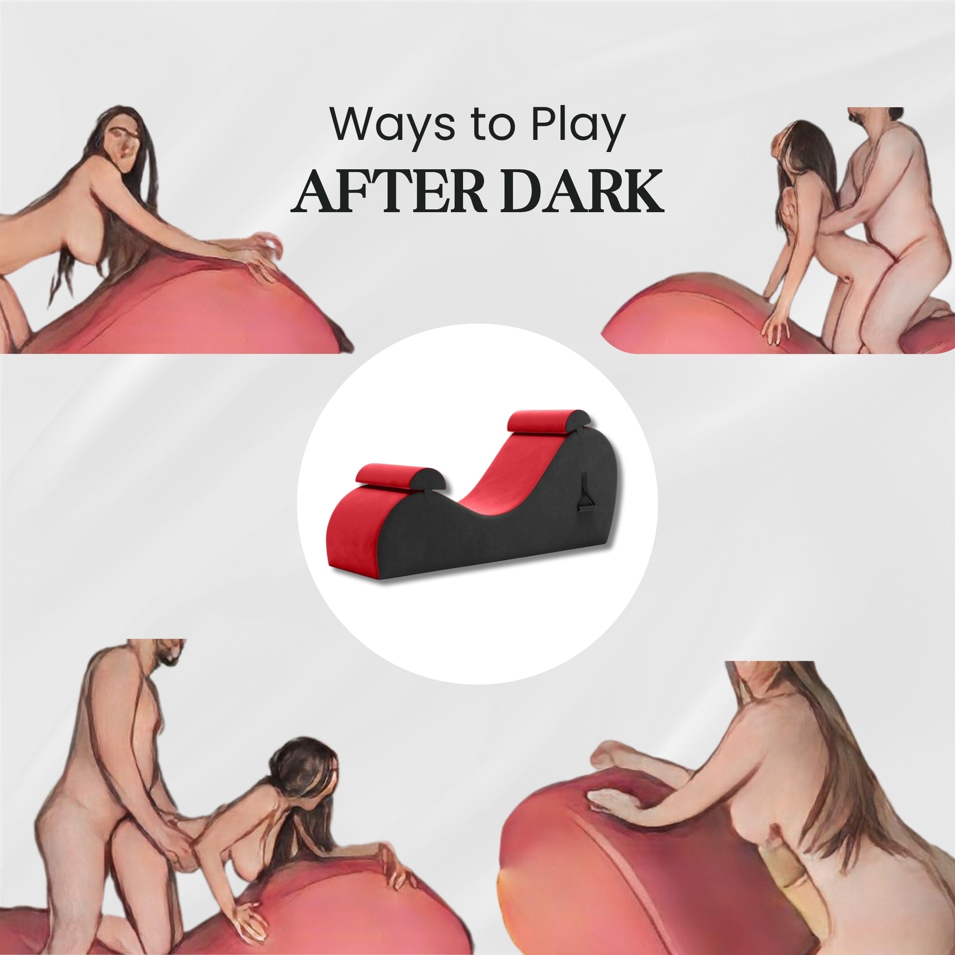 CrimsonHeat Premium Sex Chaise Lounger with Handles