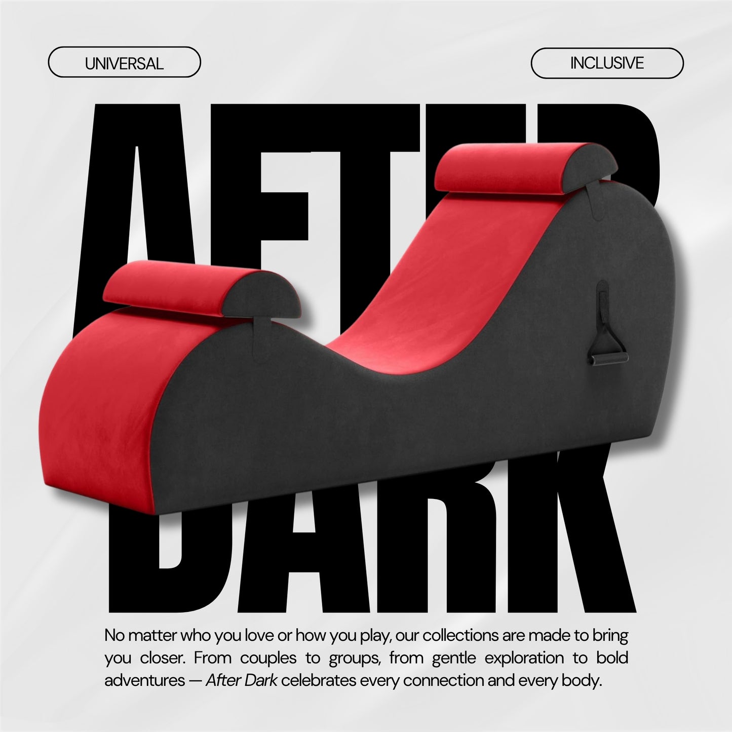 CrimsonHeat Premium Sex Chaise Lounger with Handles