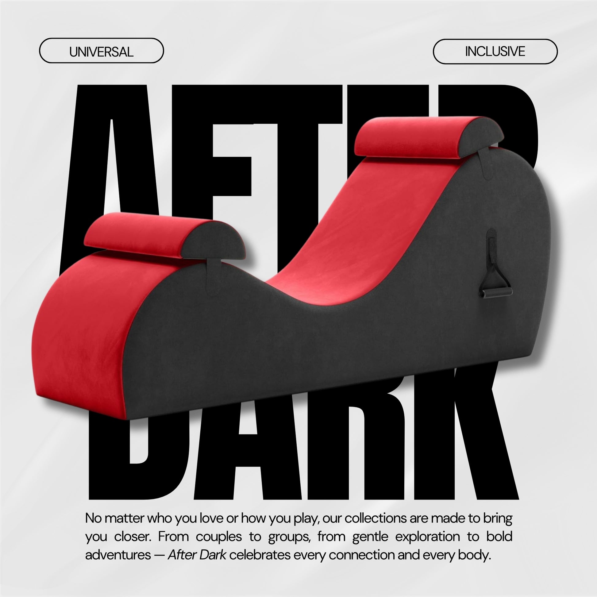 CrimsonHeat Premium Sex Chaise Lounger with Handles