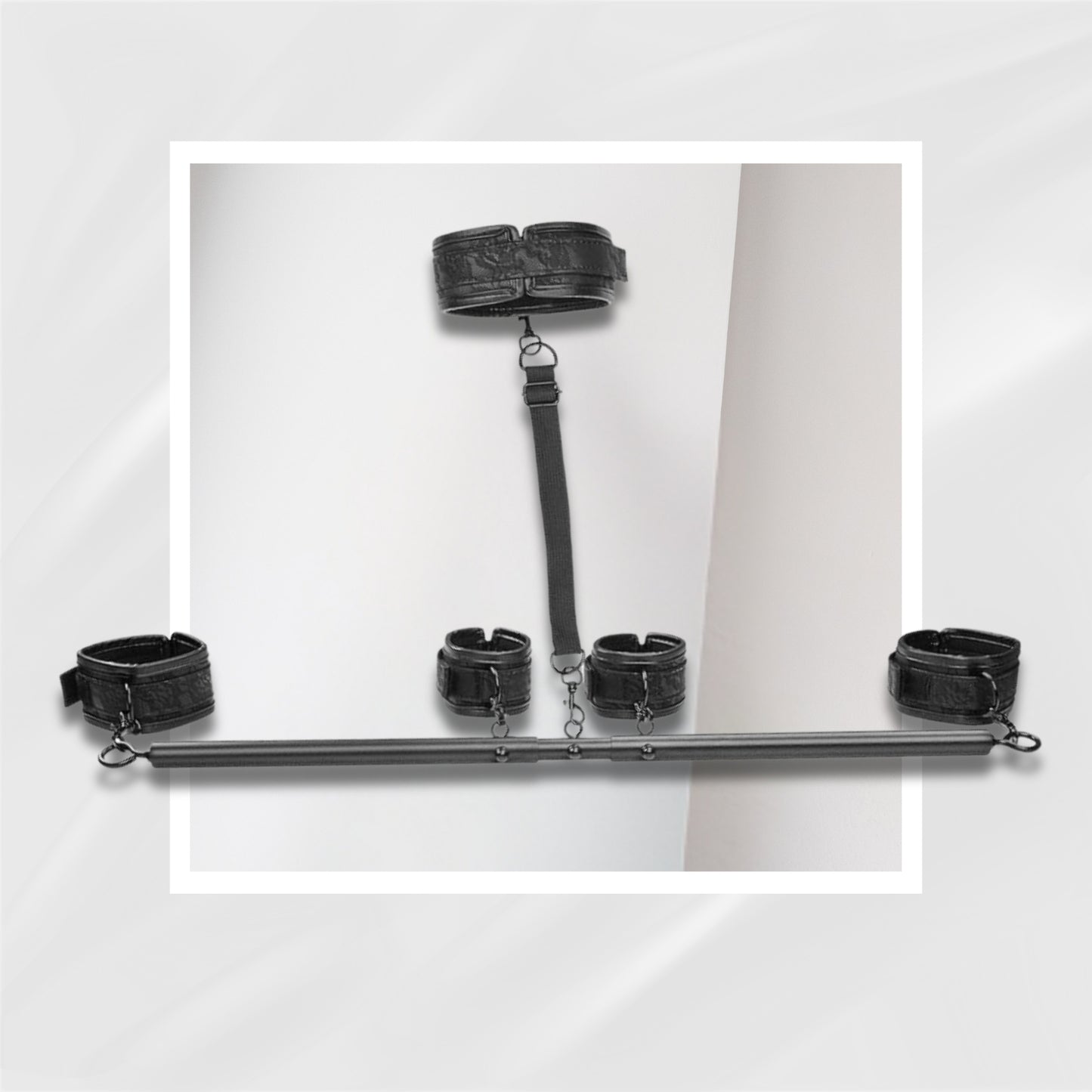 OnyxLure Adjustable BDSM Spreader Bar & Restraint Kit