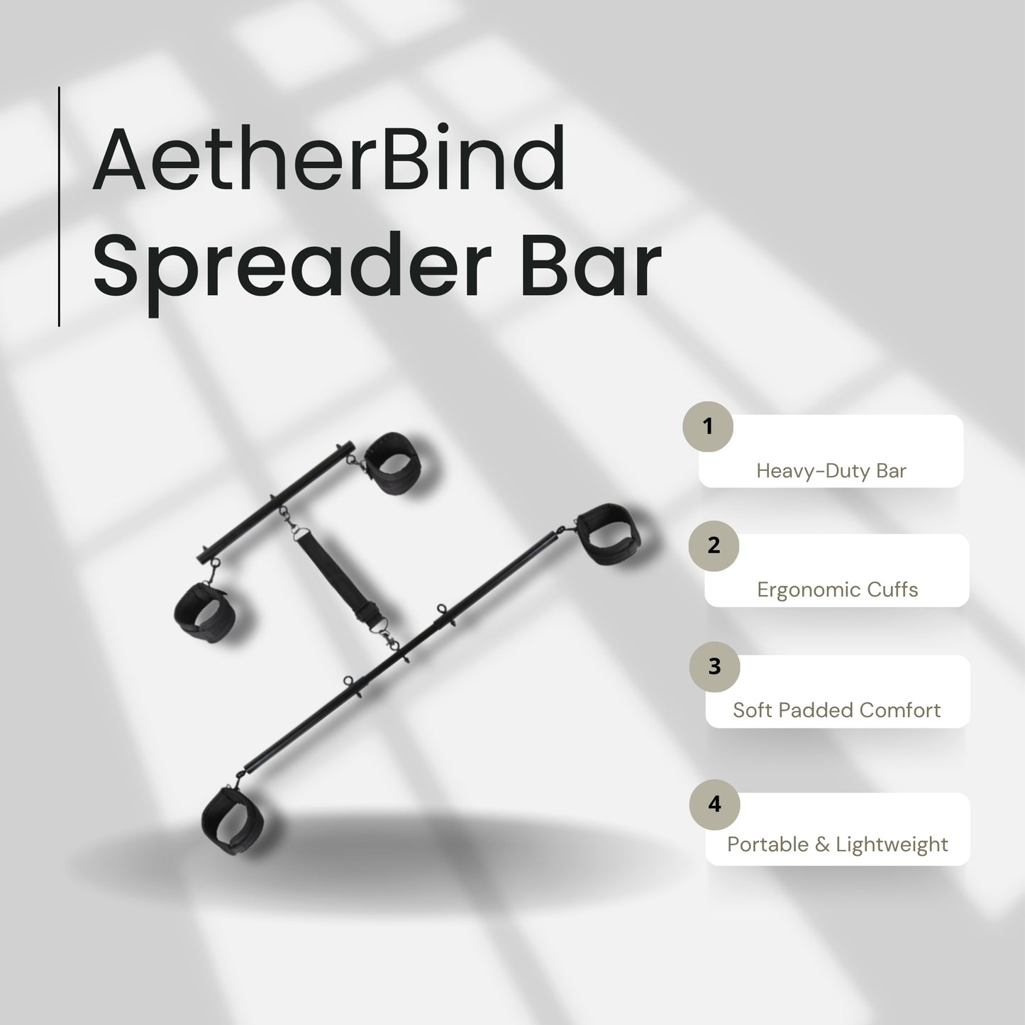 AetherBind Spreader Bar Bondage Set