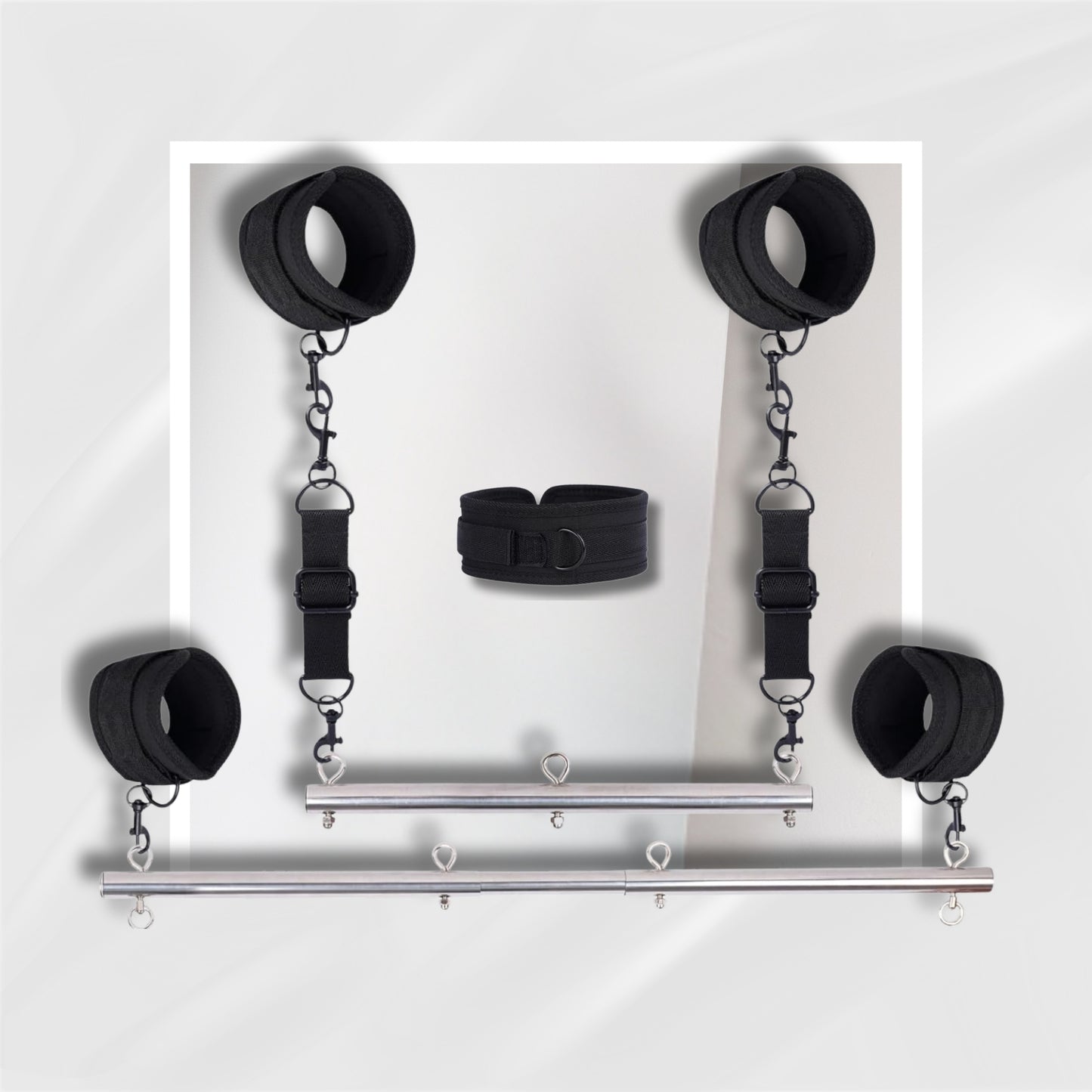 LustraBind Spreader Bar Bondage Set