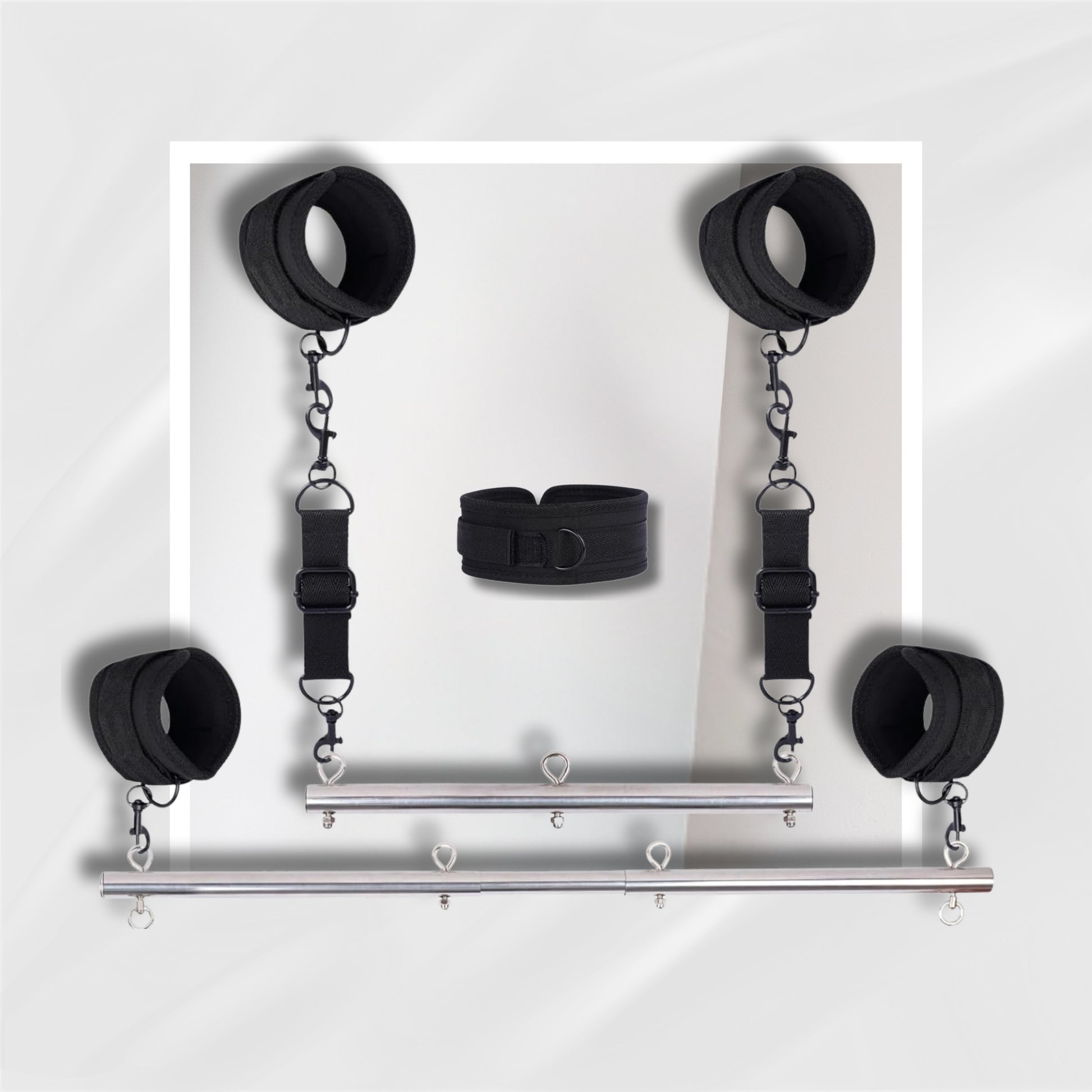 LustraBind Spreader Bar Bondage Set