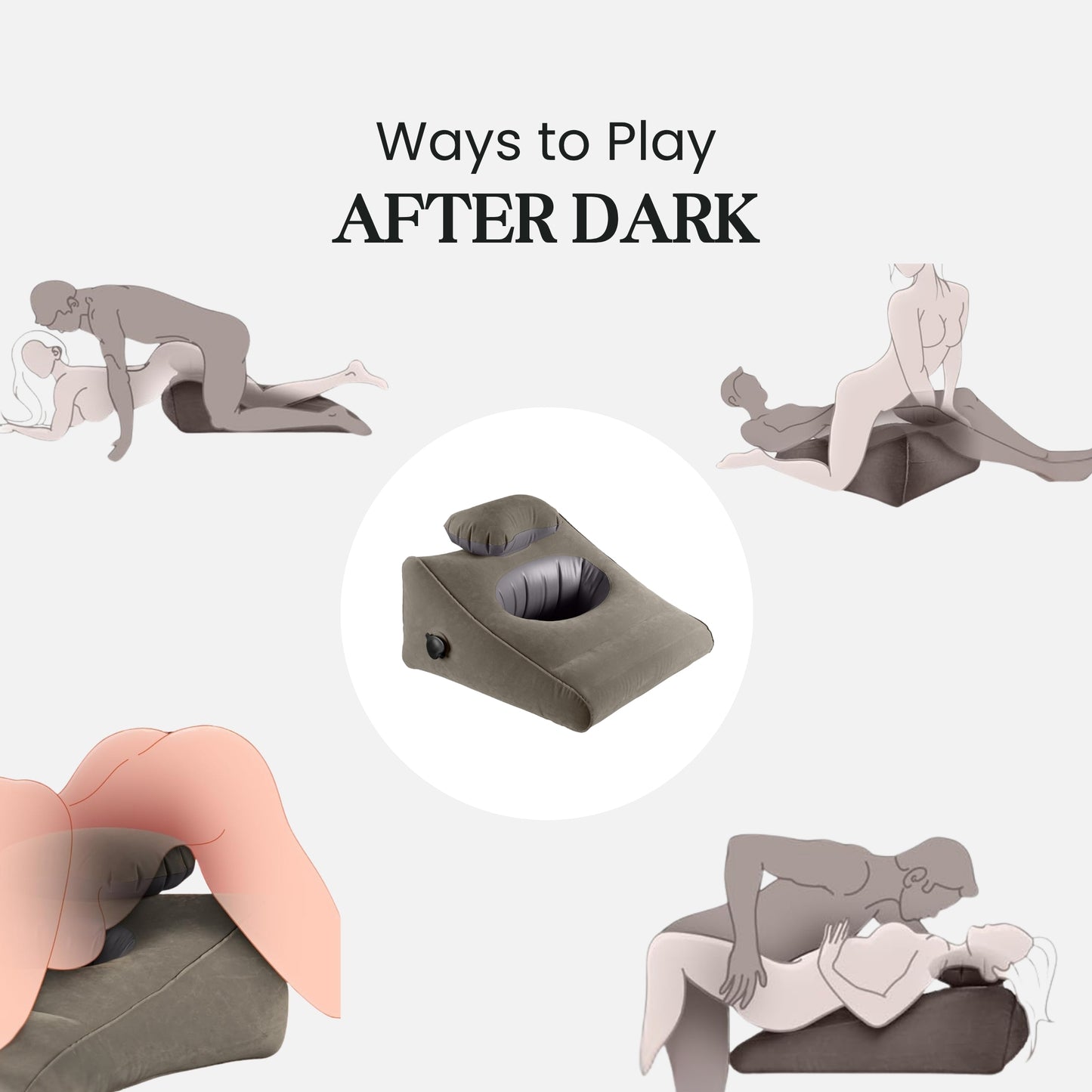 LustraWedge Inflatable Sex Positions Pillow
