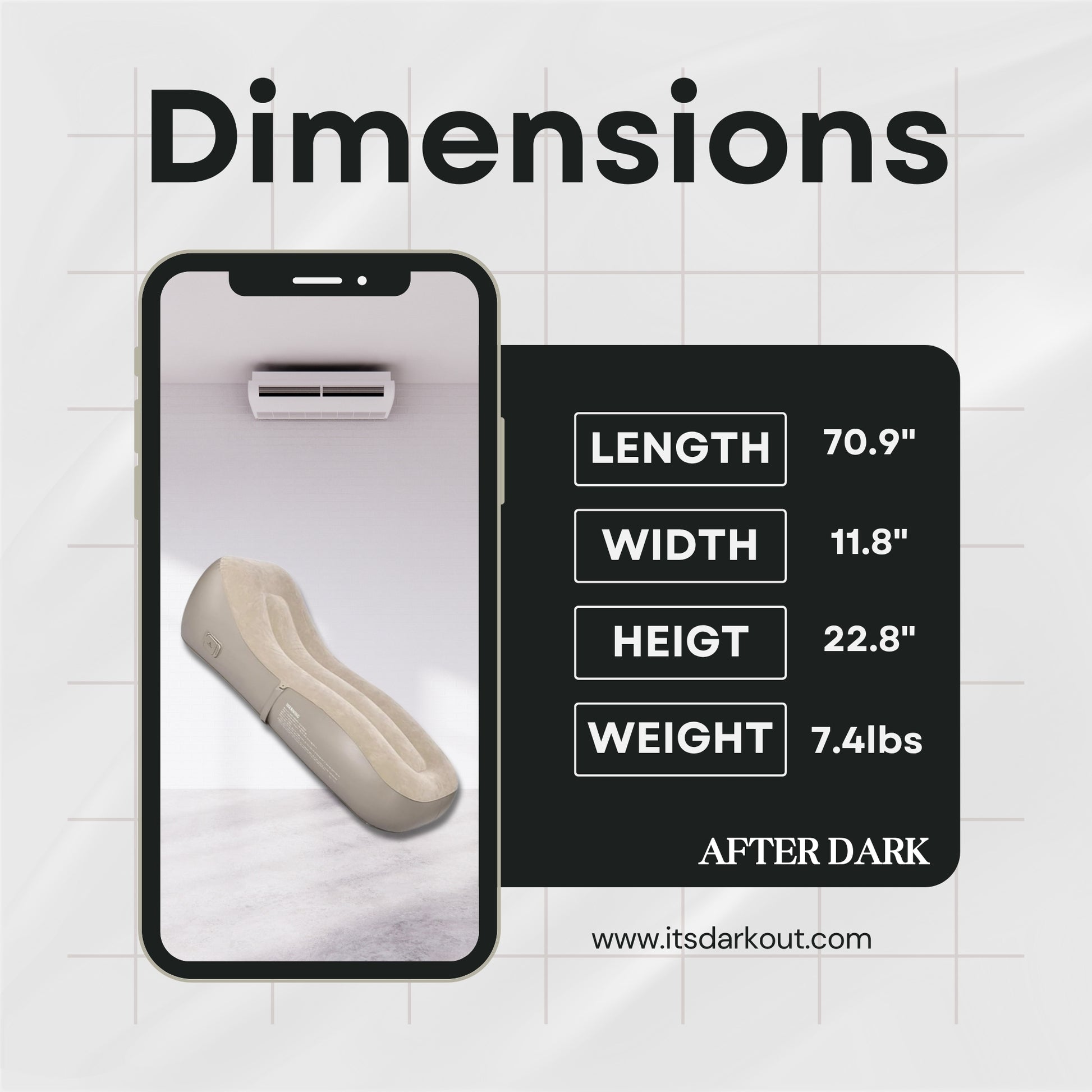 AeroLuxe Automatic Inflatable Sex Bed