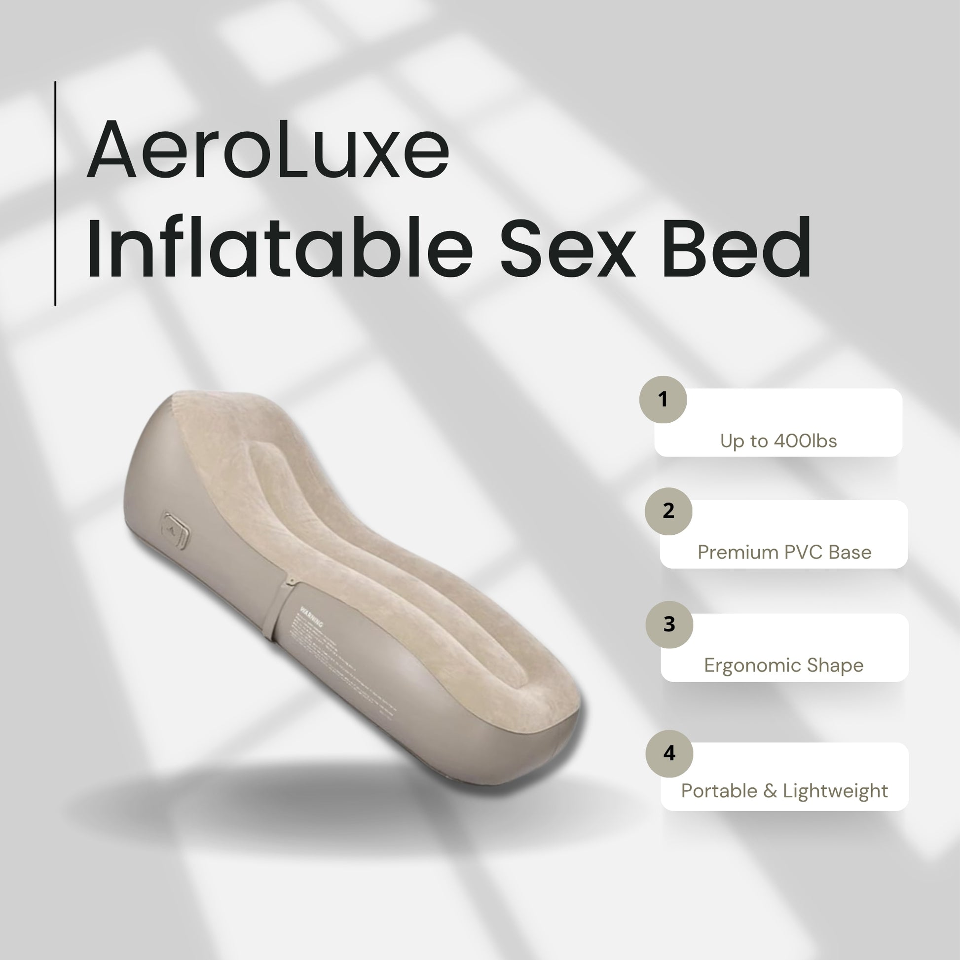 AeroLuxe Automatic Inflatable Sex Bed