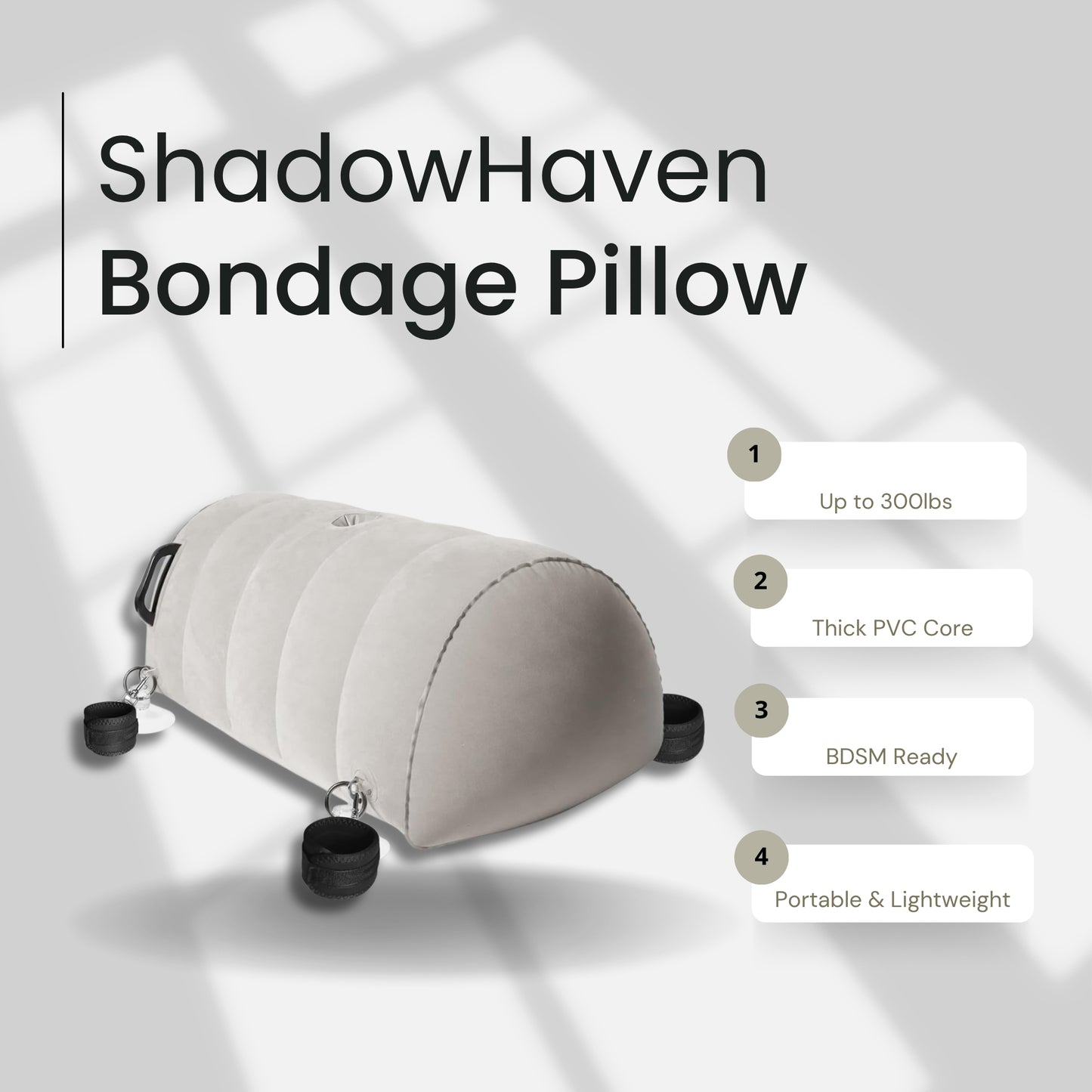 ShadowHaven Bondage Dildo Mount Sex Pillow