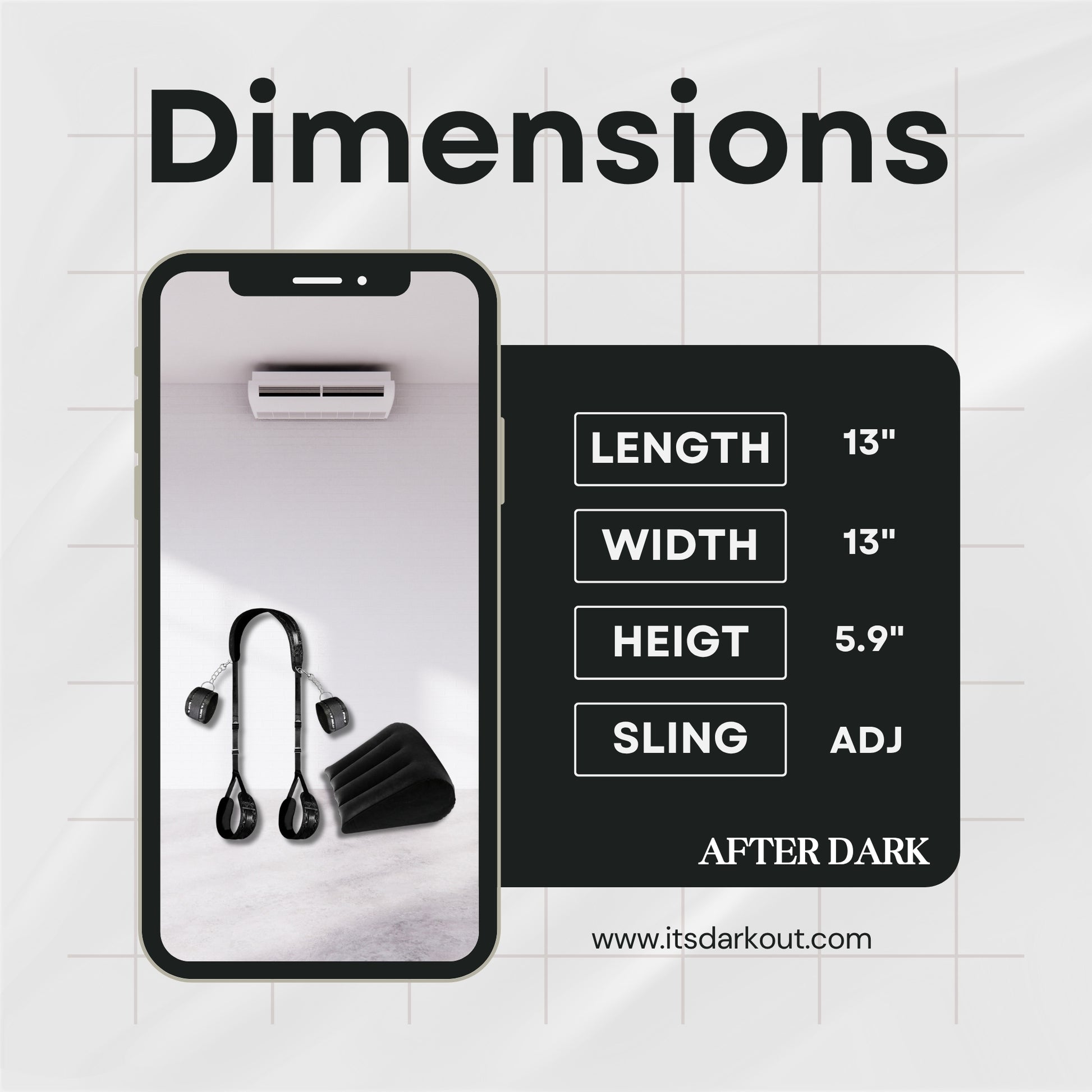 NightFall BDSM Restraint & Positioning Wedge Kit