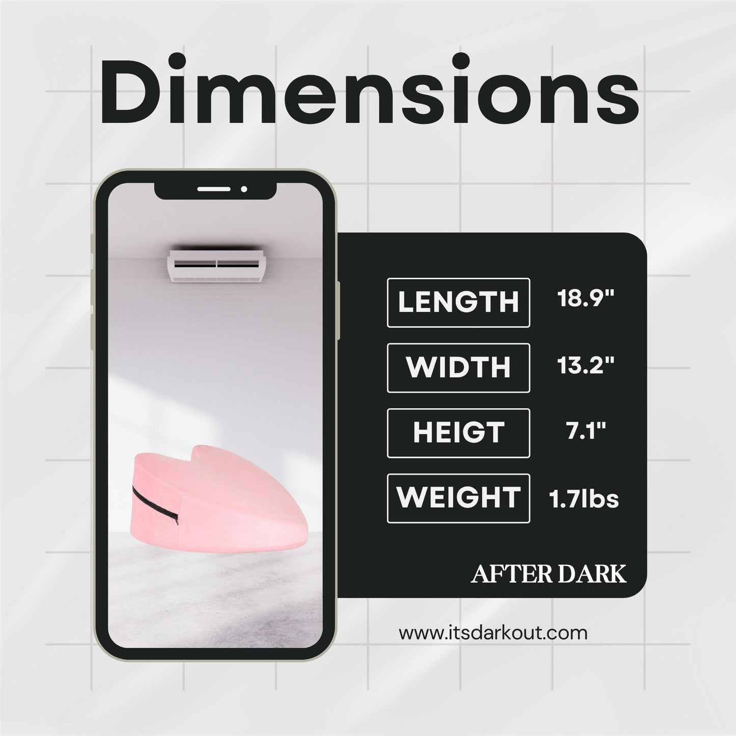 MidnightRose Premium Foam Ramp Sex Pillow