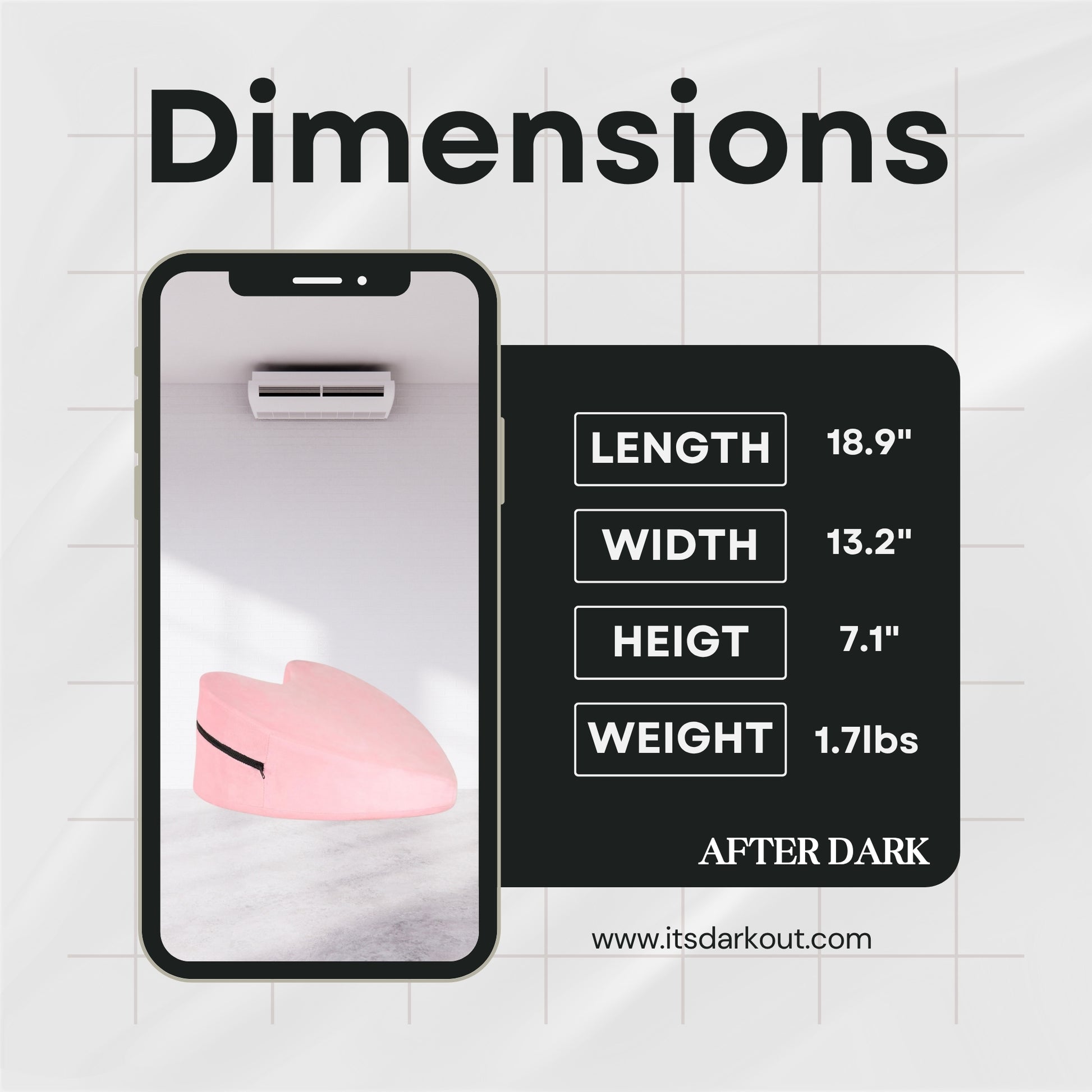 MidnightRose Premium Foam Ramp Sex Pillow