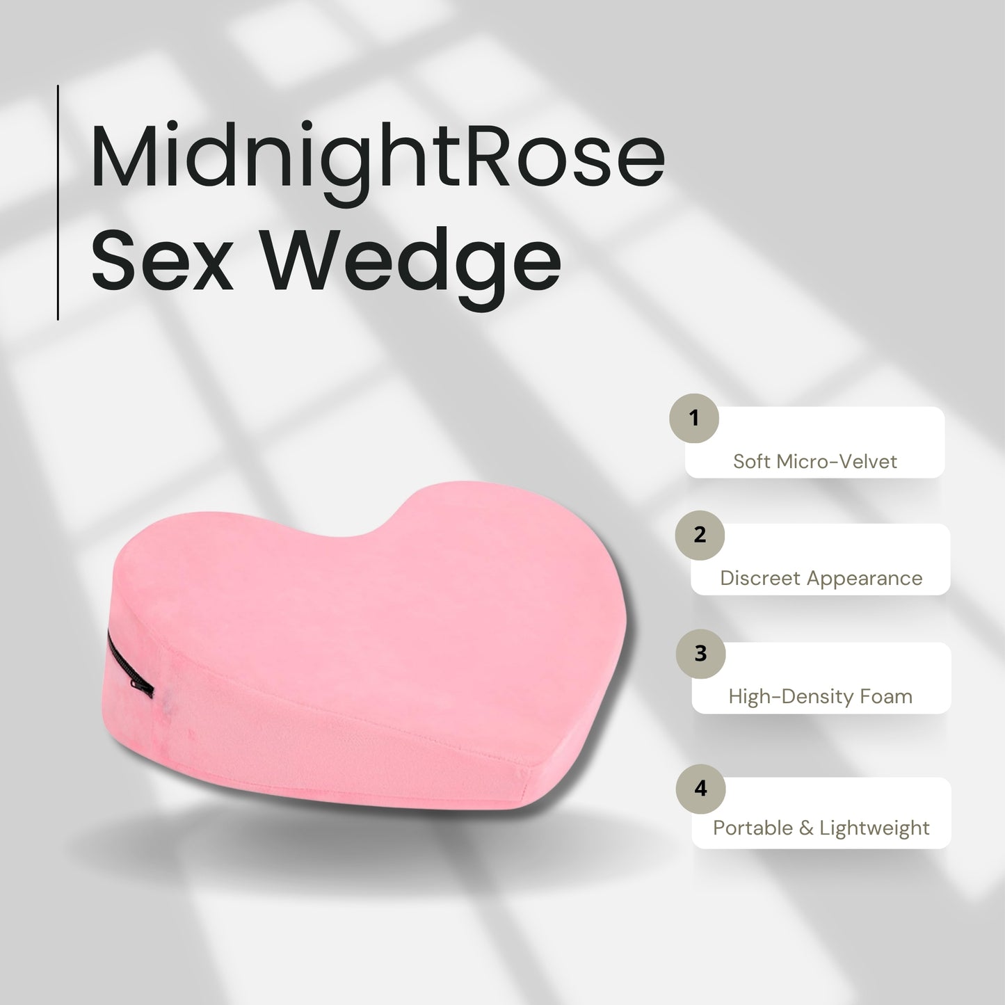 MidnightRose Premium Foam Ramp Sex Pillow