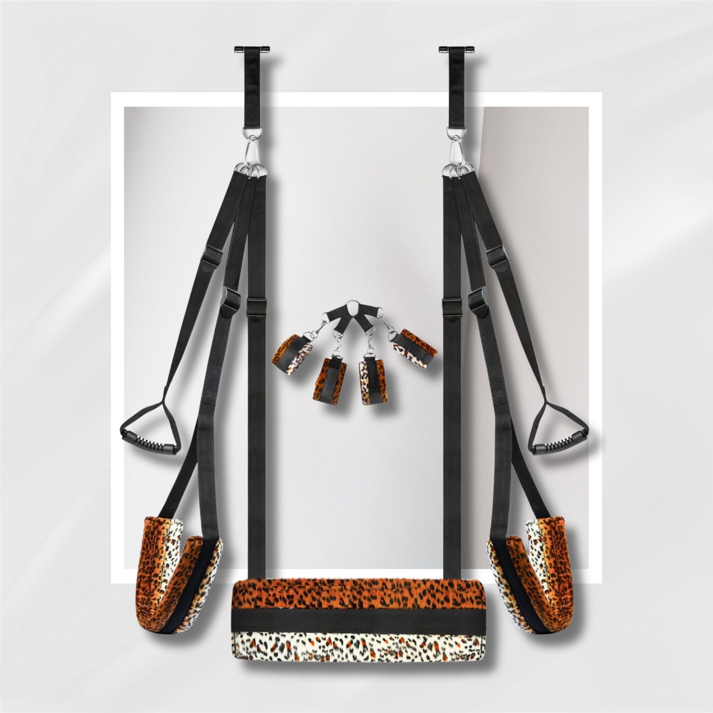 LeopardLuxe Premium Door Sex Swing