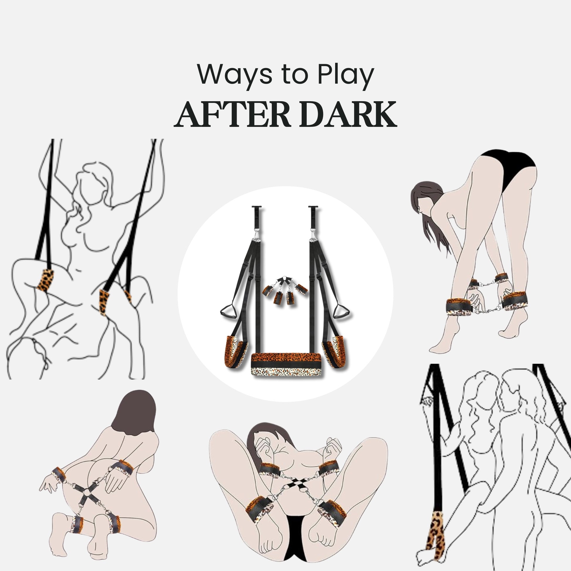 LeopardLuxe Premium Door Sex Swing