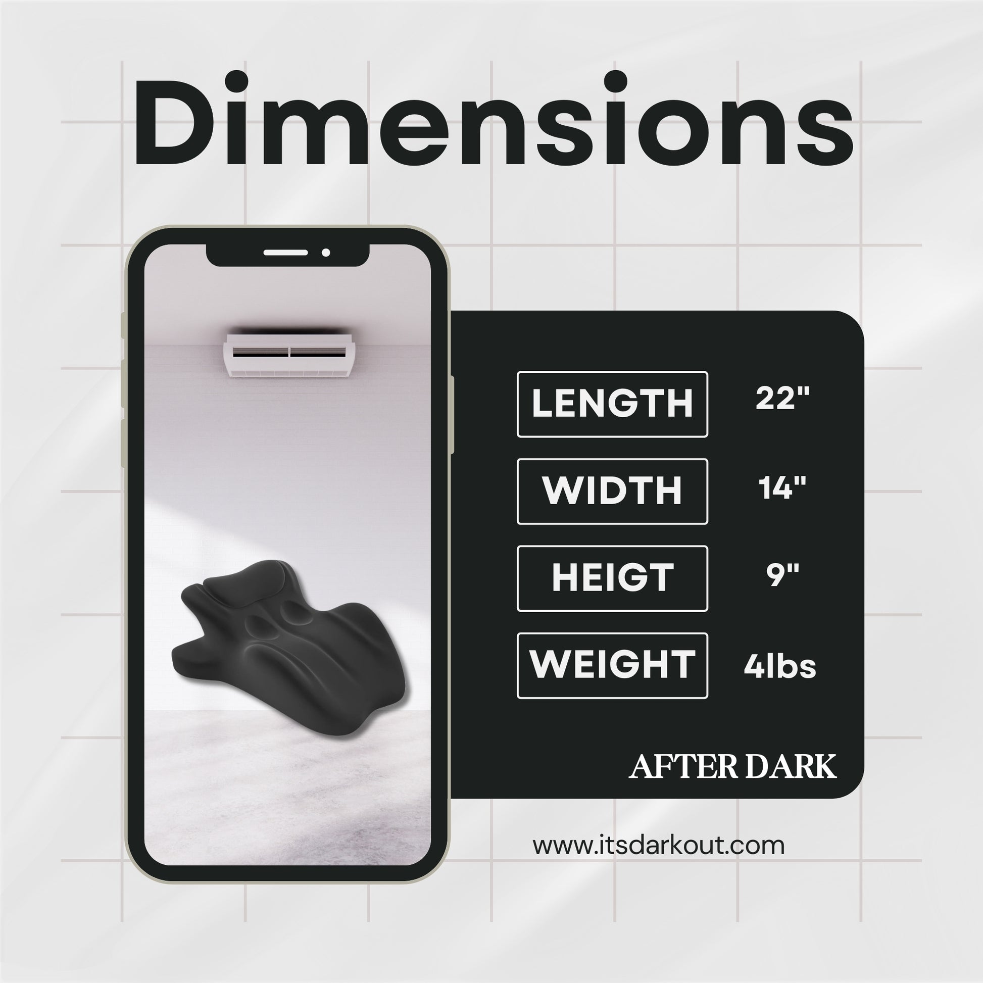 ObsidianCurve Memory Foam Sex Pillow