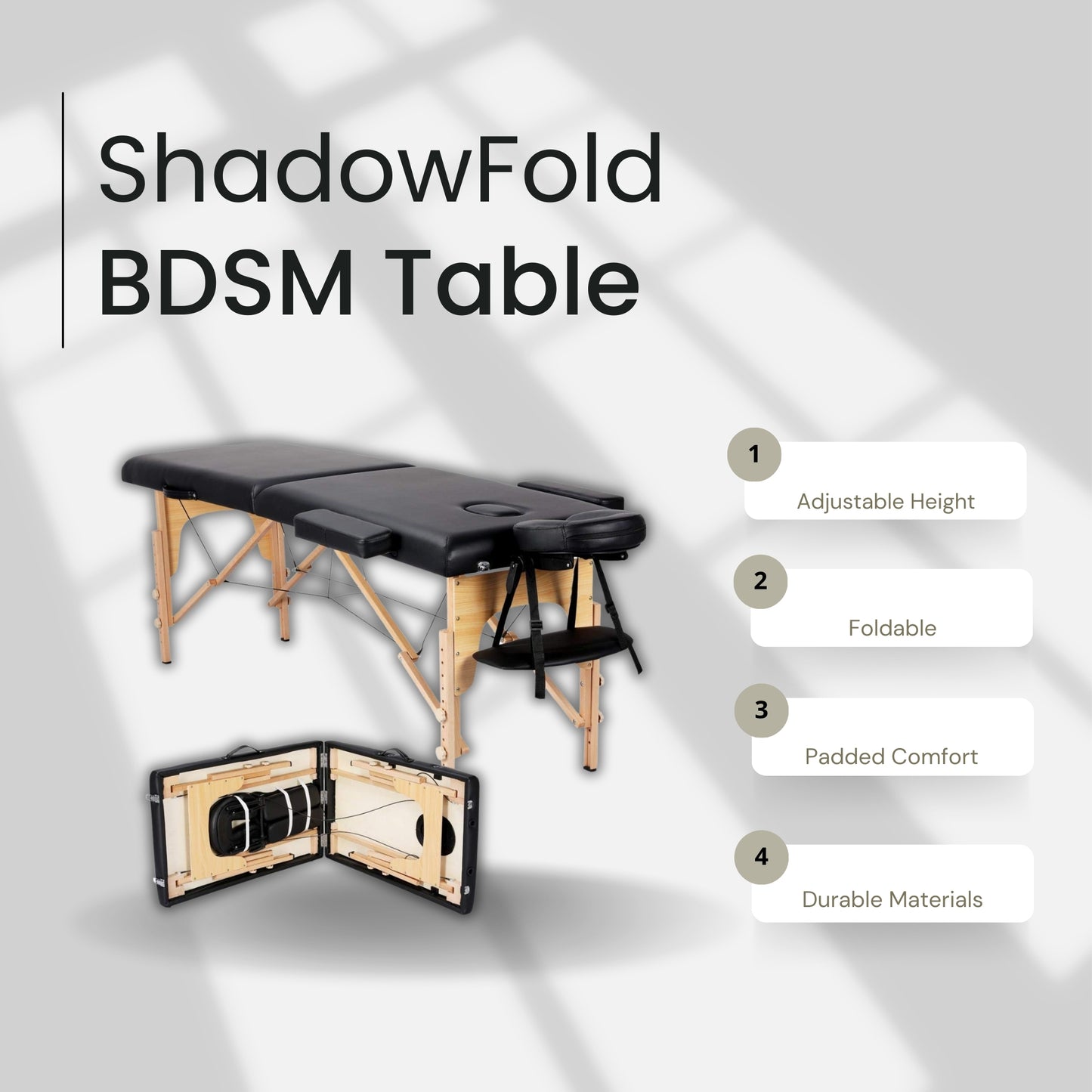 ShadowFold Portable Roleplay BDSM Table