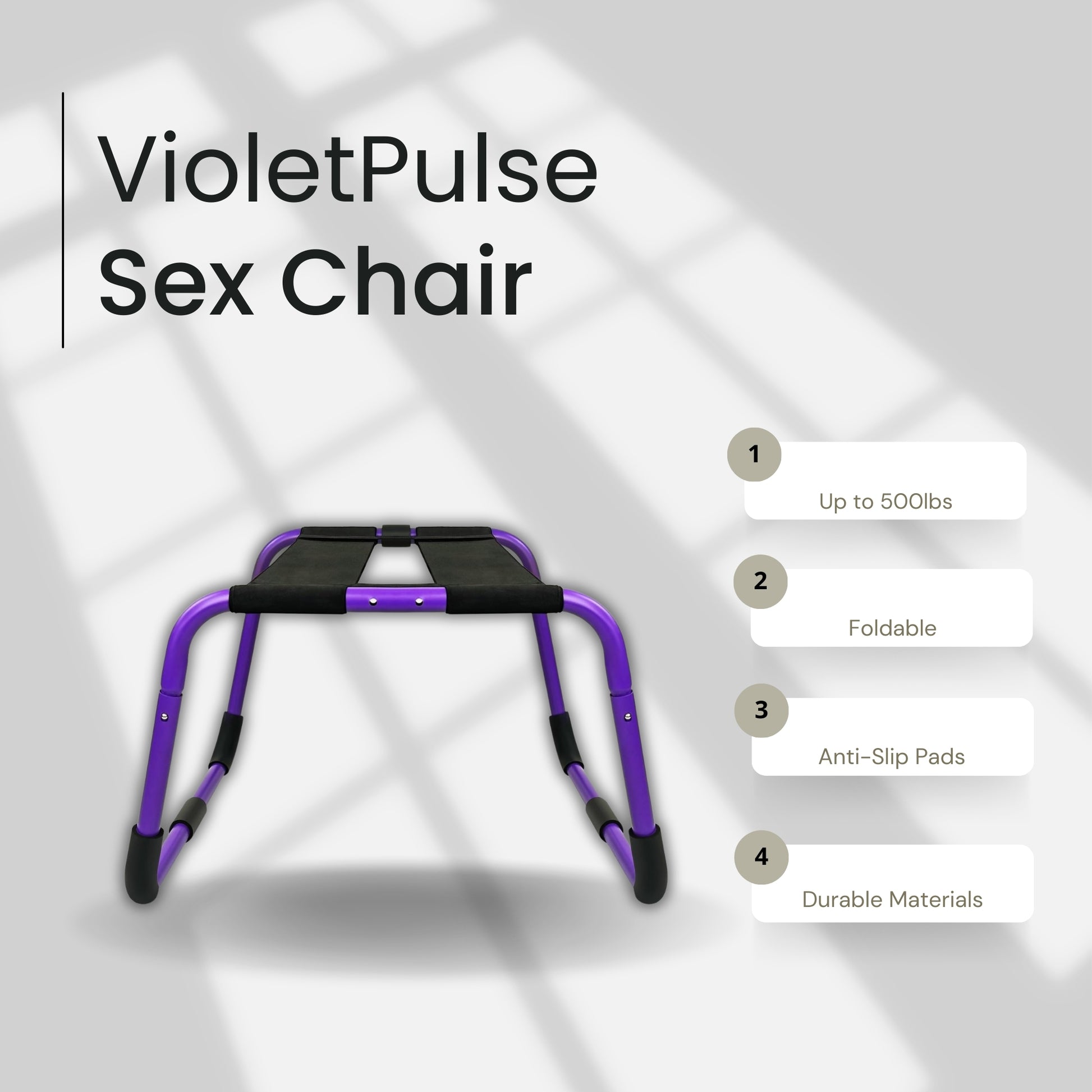 VioletPulse Oversized BDSM Sex Position Chair