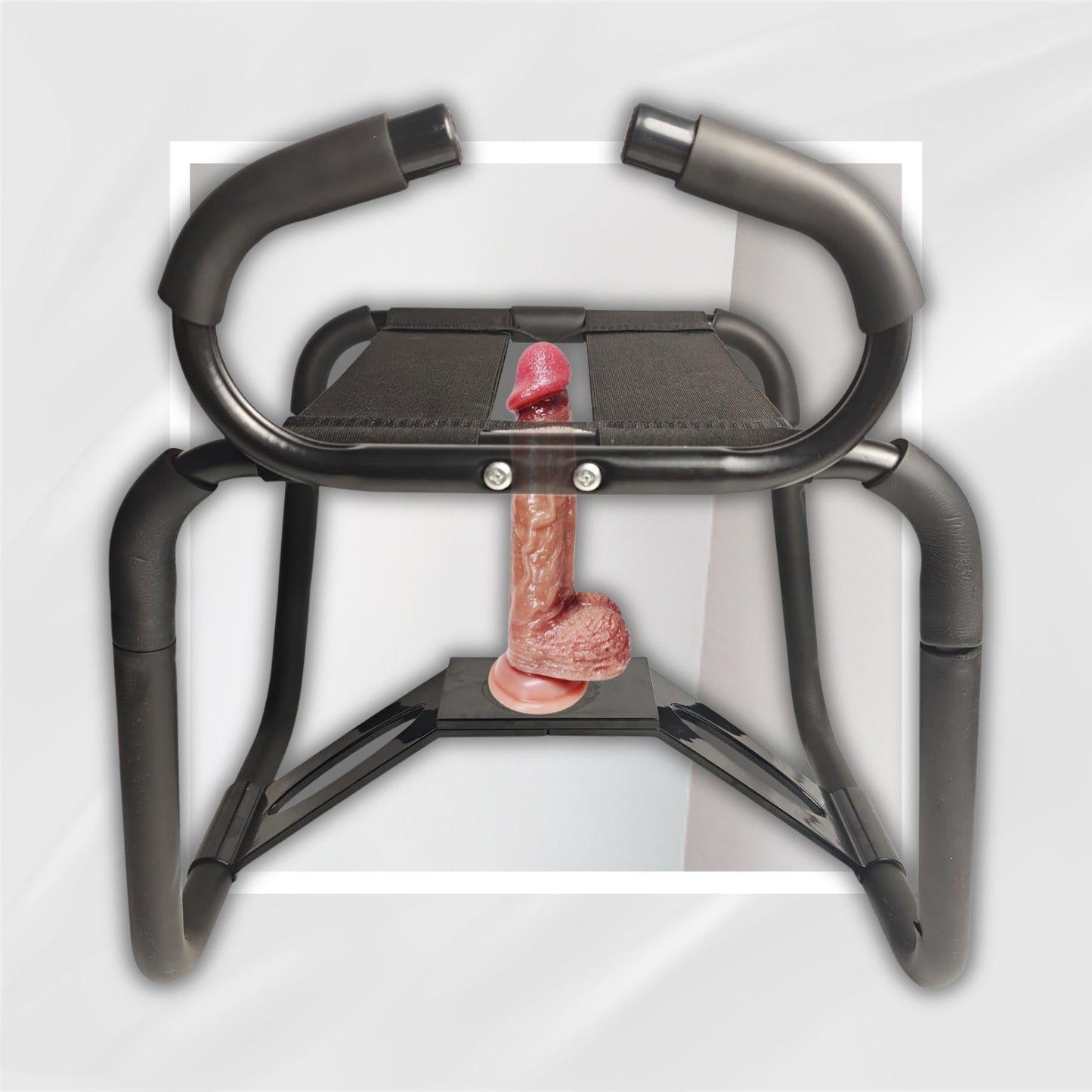 MotionForge Heavy-Duty Sex Chair with Handrail and Dildo