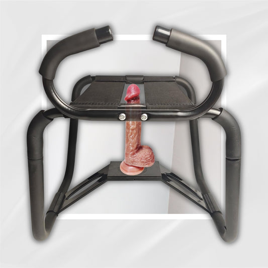 MotionForge Heavy-Duty Sex Chair with Handrail and Dildo