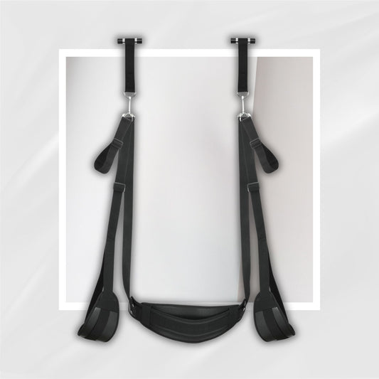 VelvetDoor BDSM Over-the-Door Sex Swing with Seat & Restraints