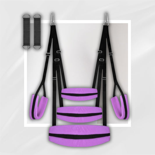 VelvetBound Purple BDSM Sex Swing with Padding