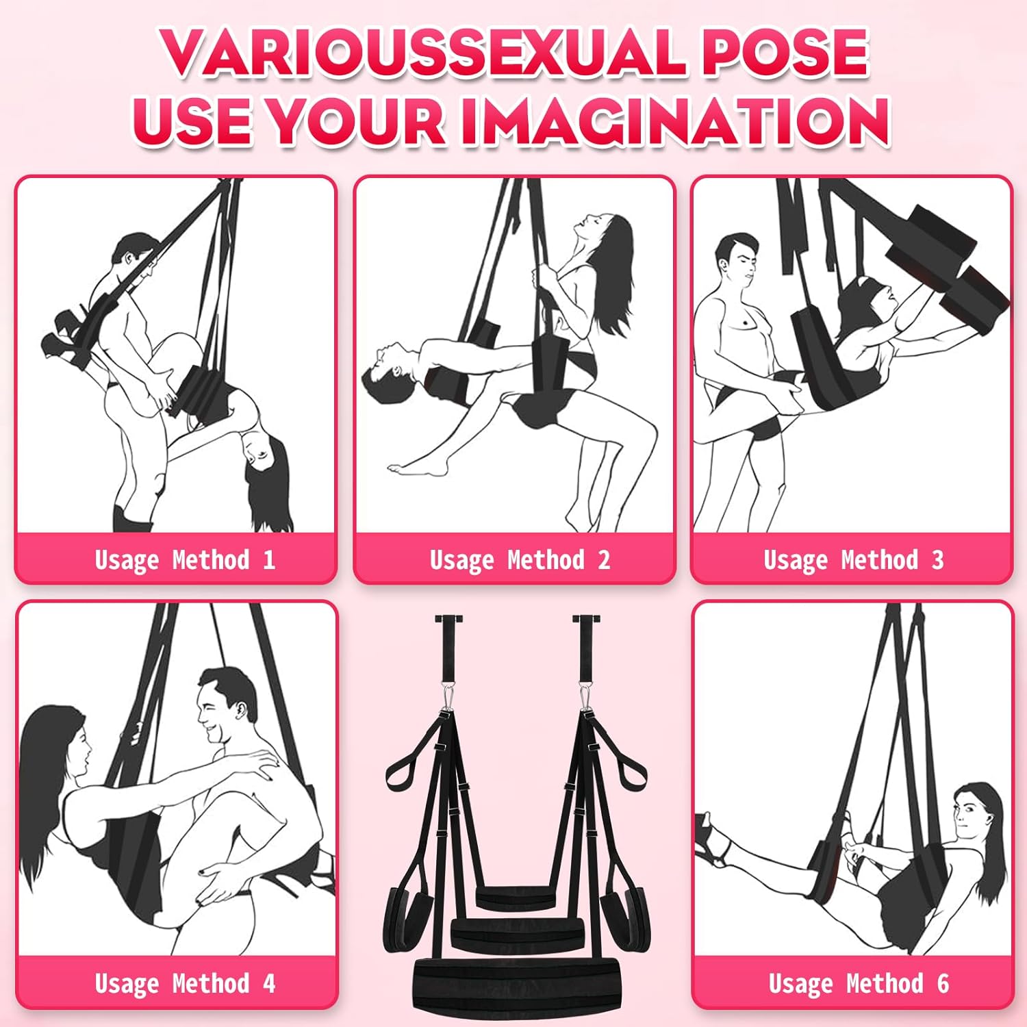 AxionPro Heavy Duty BDSM Sex Swing for Couples