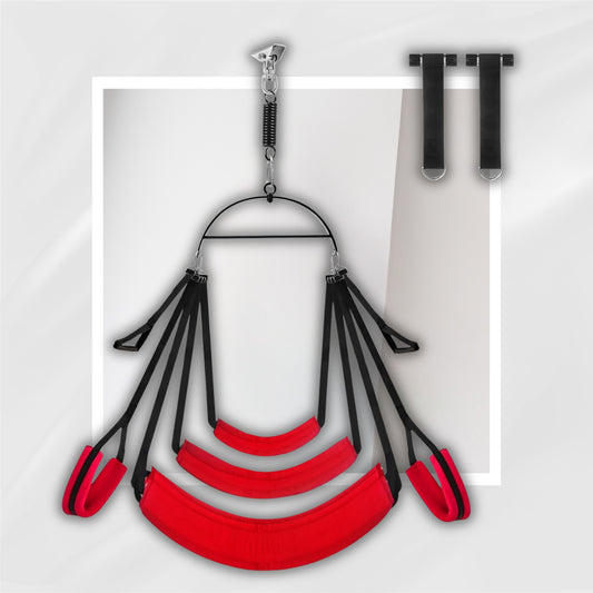 FlexOrbit 2-in-1 Red Sex Swing Kit With 360° Rotation