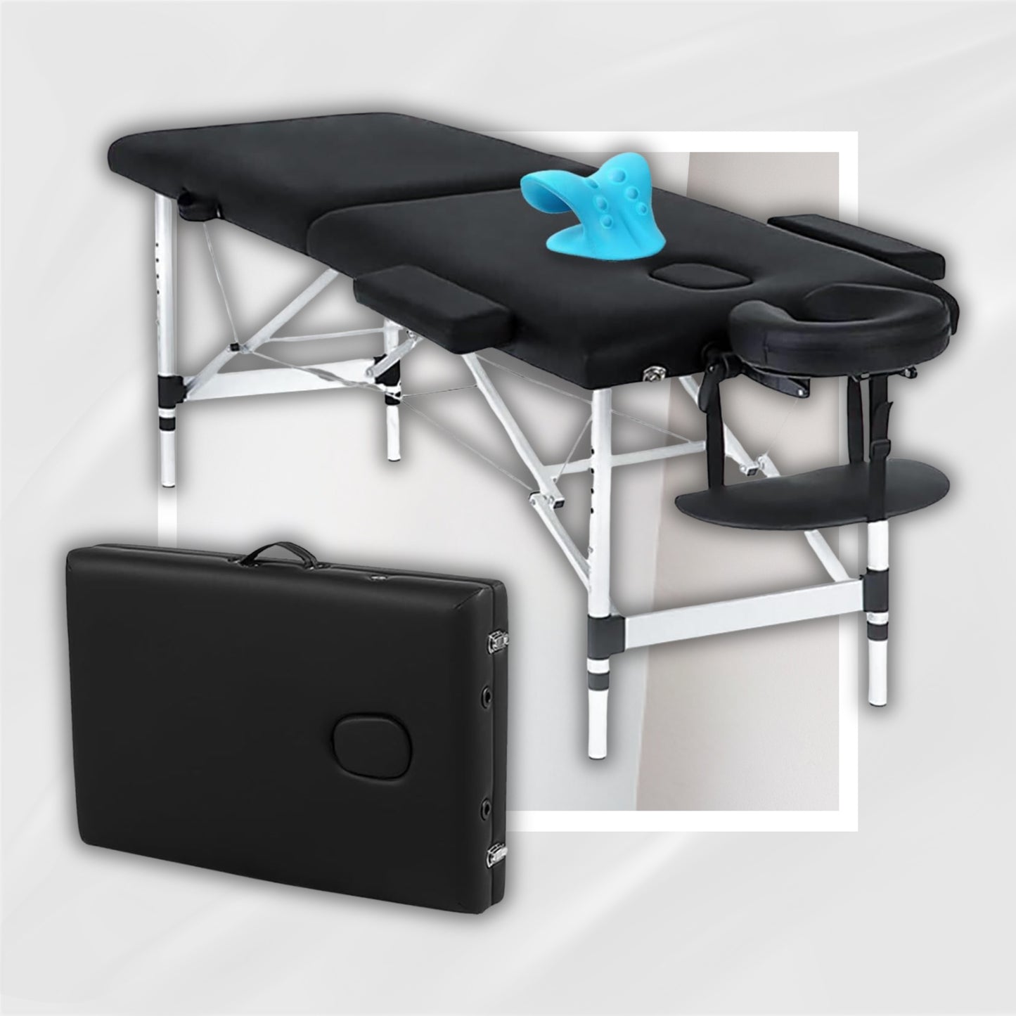 NoirRelief Portable Sensual Massage Play Table