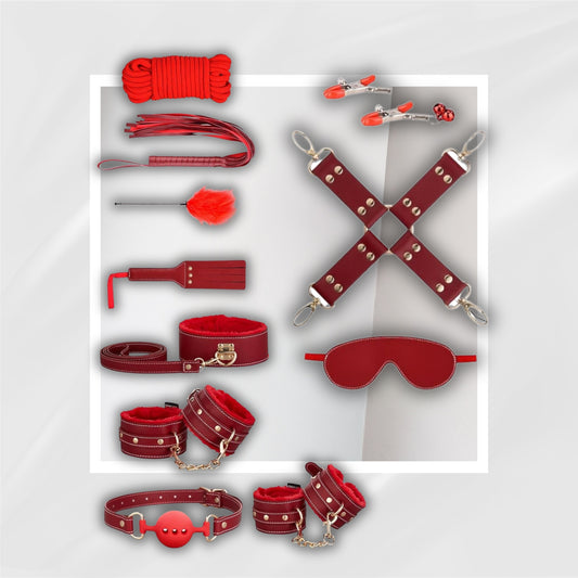 CrimsonLock BDSM Kit 11 Piece Bondage Set