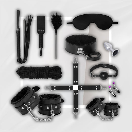 VelvetChain BDSM Kit 12 Piece Bondage Set