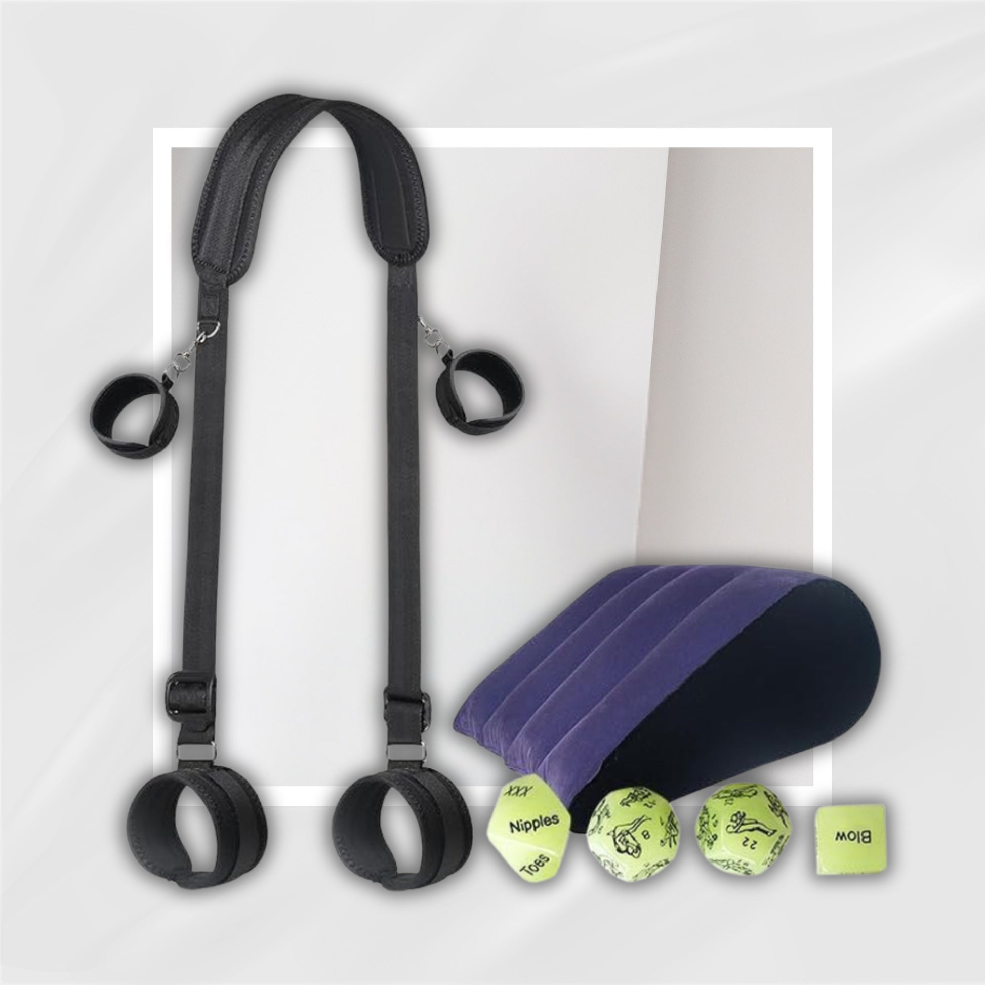 LiftEase Inflatable Wedge Pillow Set with Cuffs and Sling