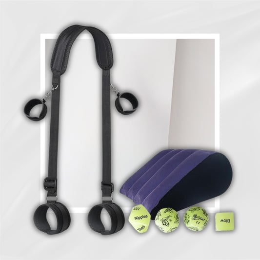LiftEase Inflatable Wedge Pillow Set with Cuffs and Sling
