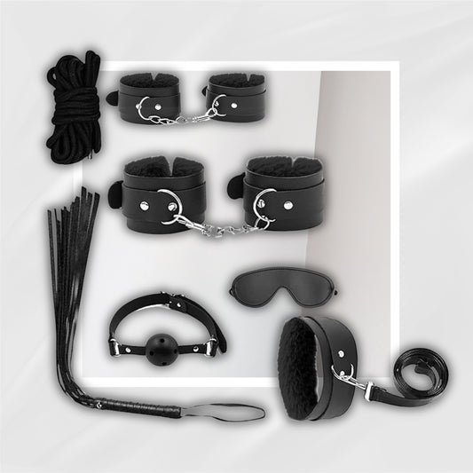MidnightInitiation 7-Piece BDSM Bondage Starter Kit