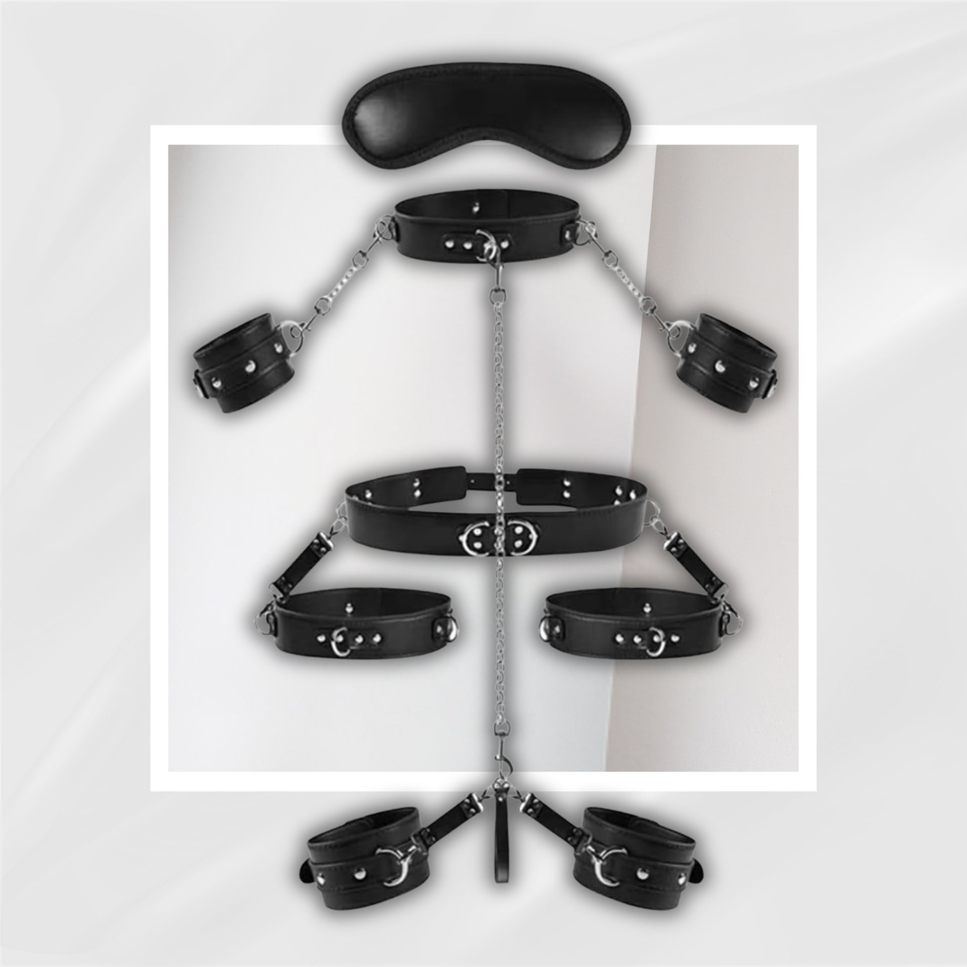 DominusY 9-Piece BDSM Bondage Restraint Kit