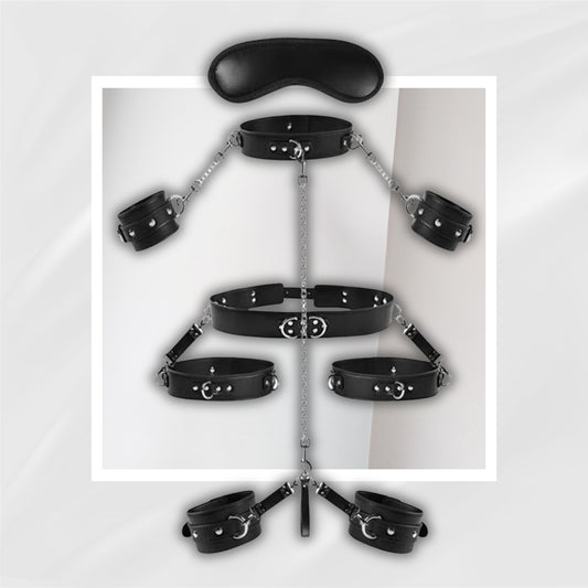 DominusY 9-Piece BDSM Bondage Restraint Kit