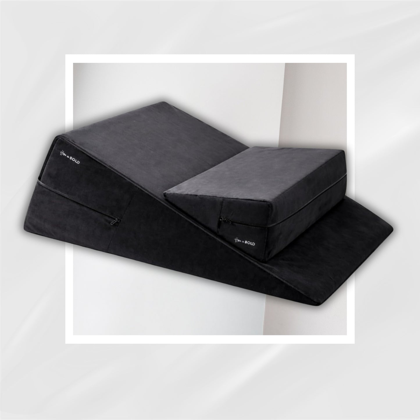 VelvetStack Sex Wedge & Ramp Pillow Set