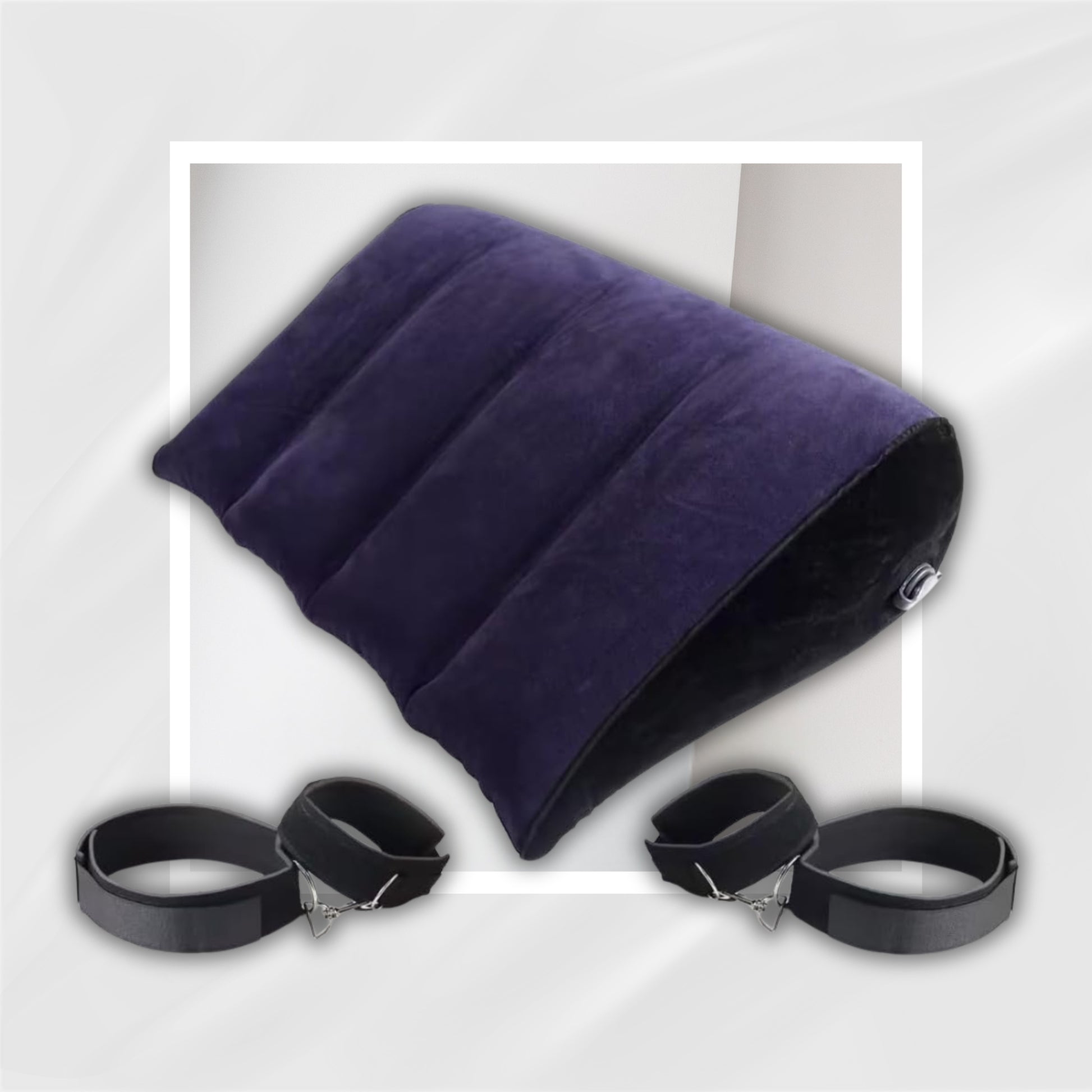MidnightTether Inflatable Sex Wedge with Cuffs