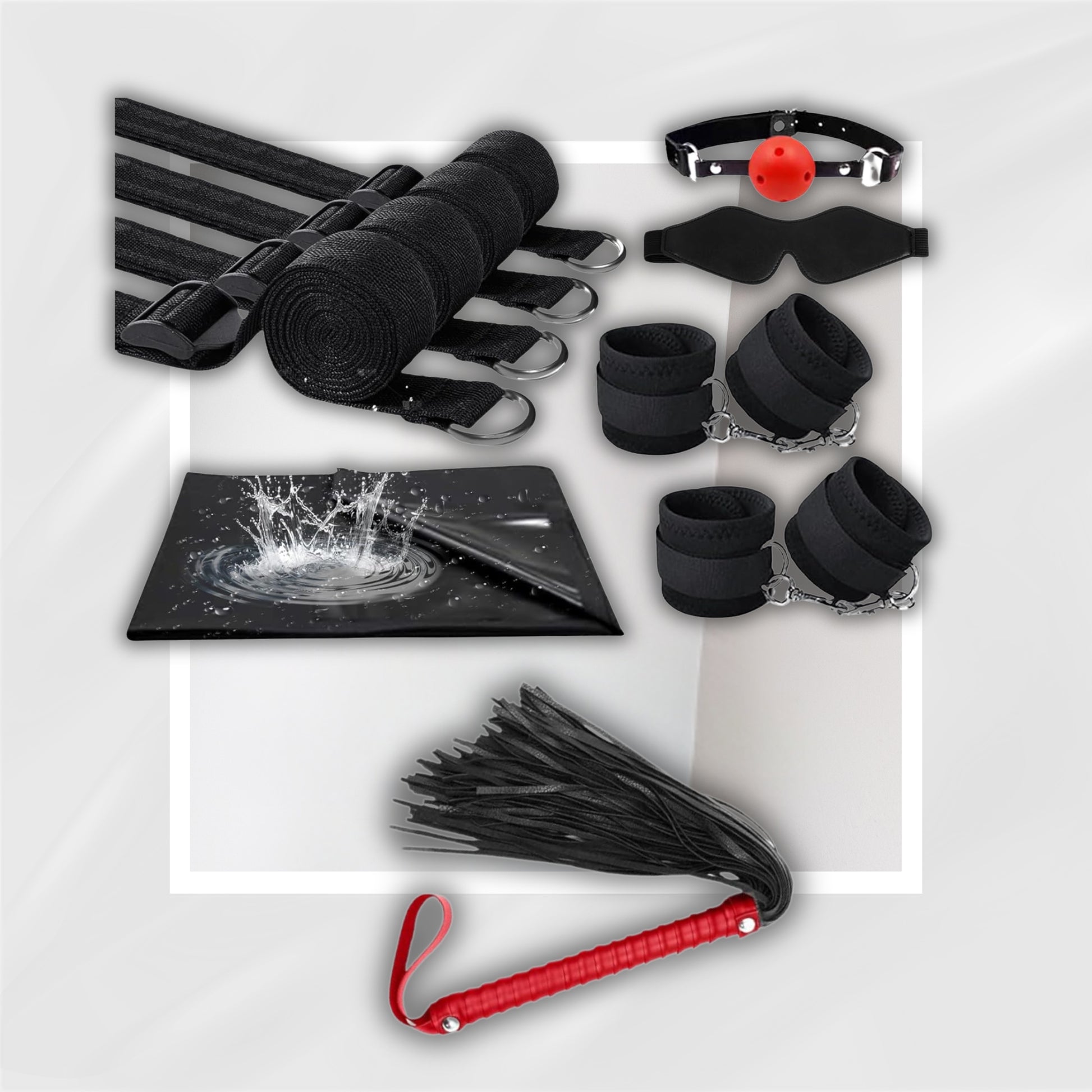 NocturnePlay 7-Piece BDSM Bed Restraint Kit