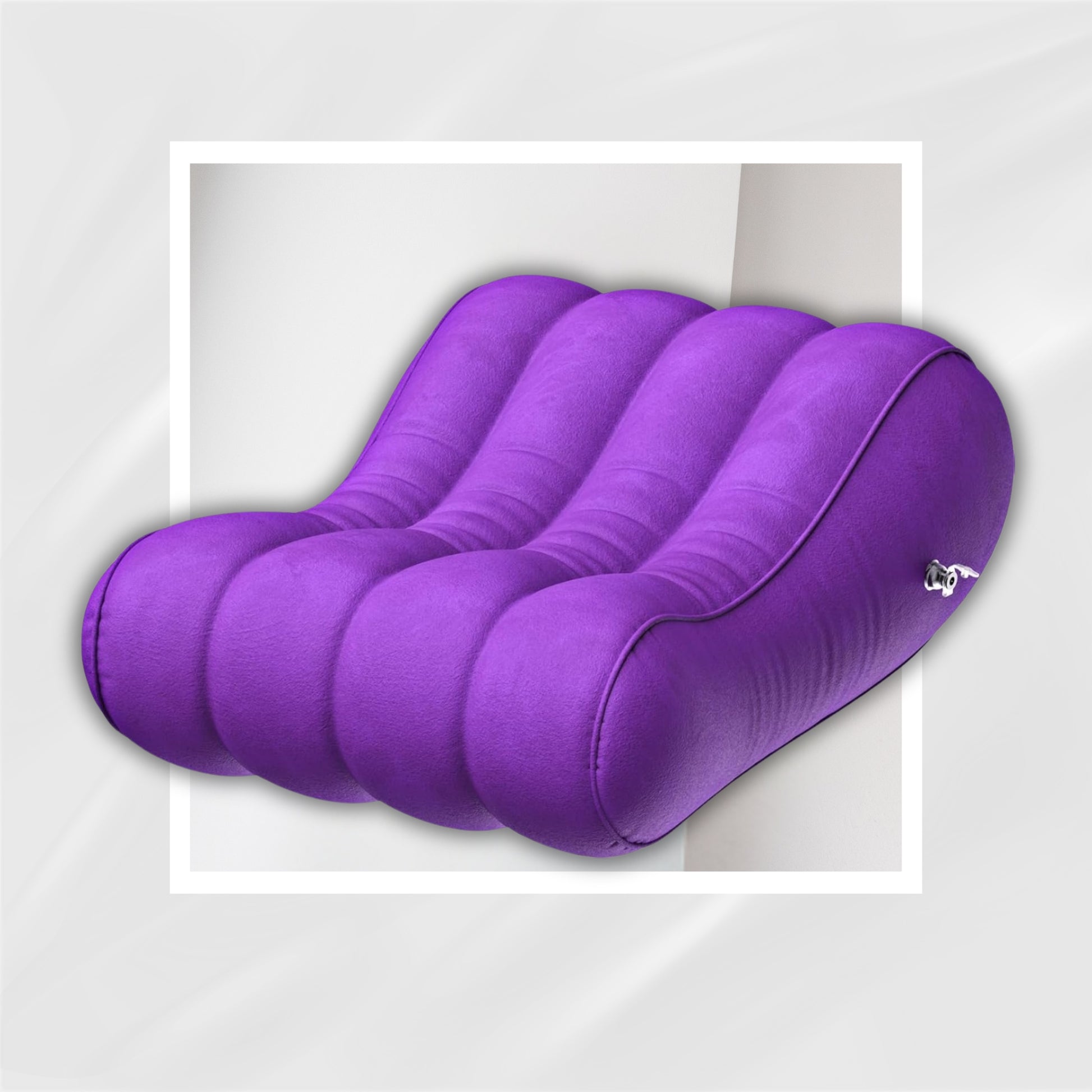 VioletLounge Ergonomic Curve Inflatable Sex Chair Pillow