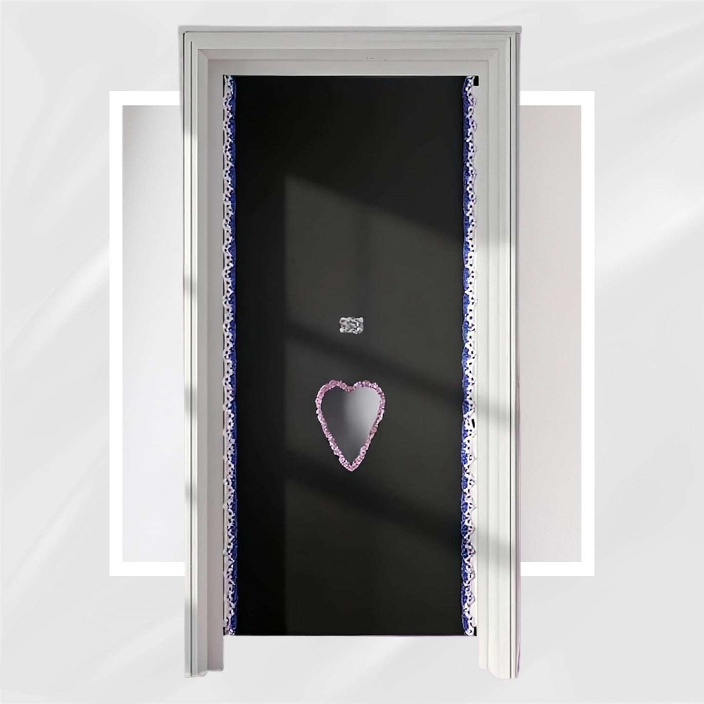 SilkNoir BDSM Lace Glory Hole Door Curtain