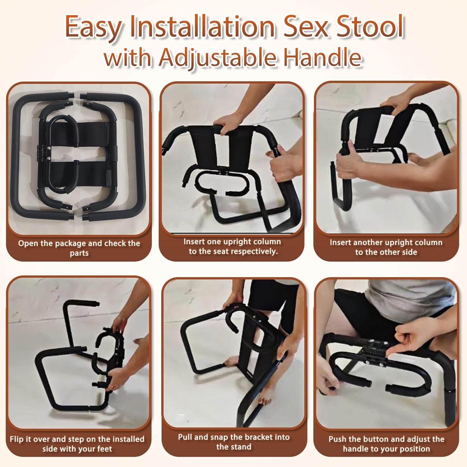 KinkLift Bouncing Sex Chair with Armrests
