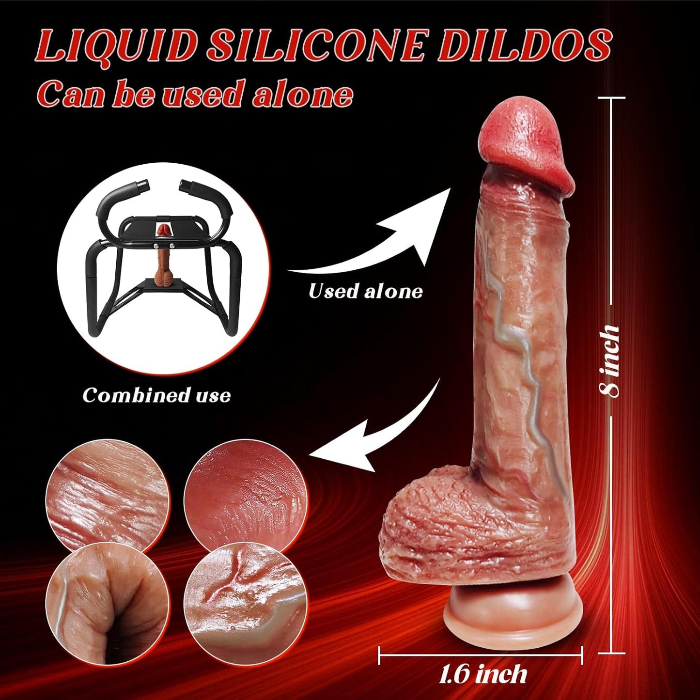 LockAngle Sex Chair with Dildo & Armrests