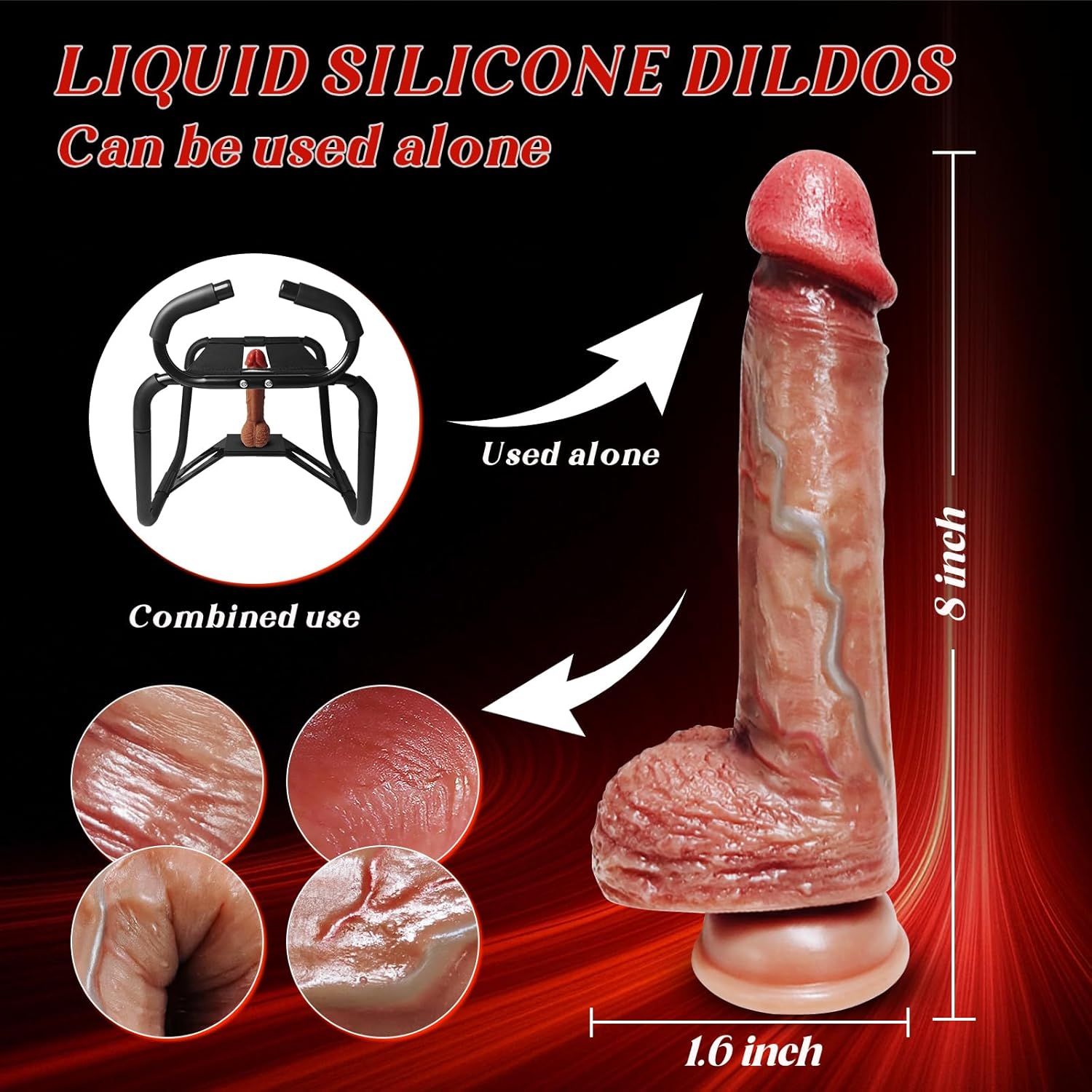 LockAngle Sex Chair with Dildo & Armrests