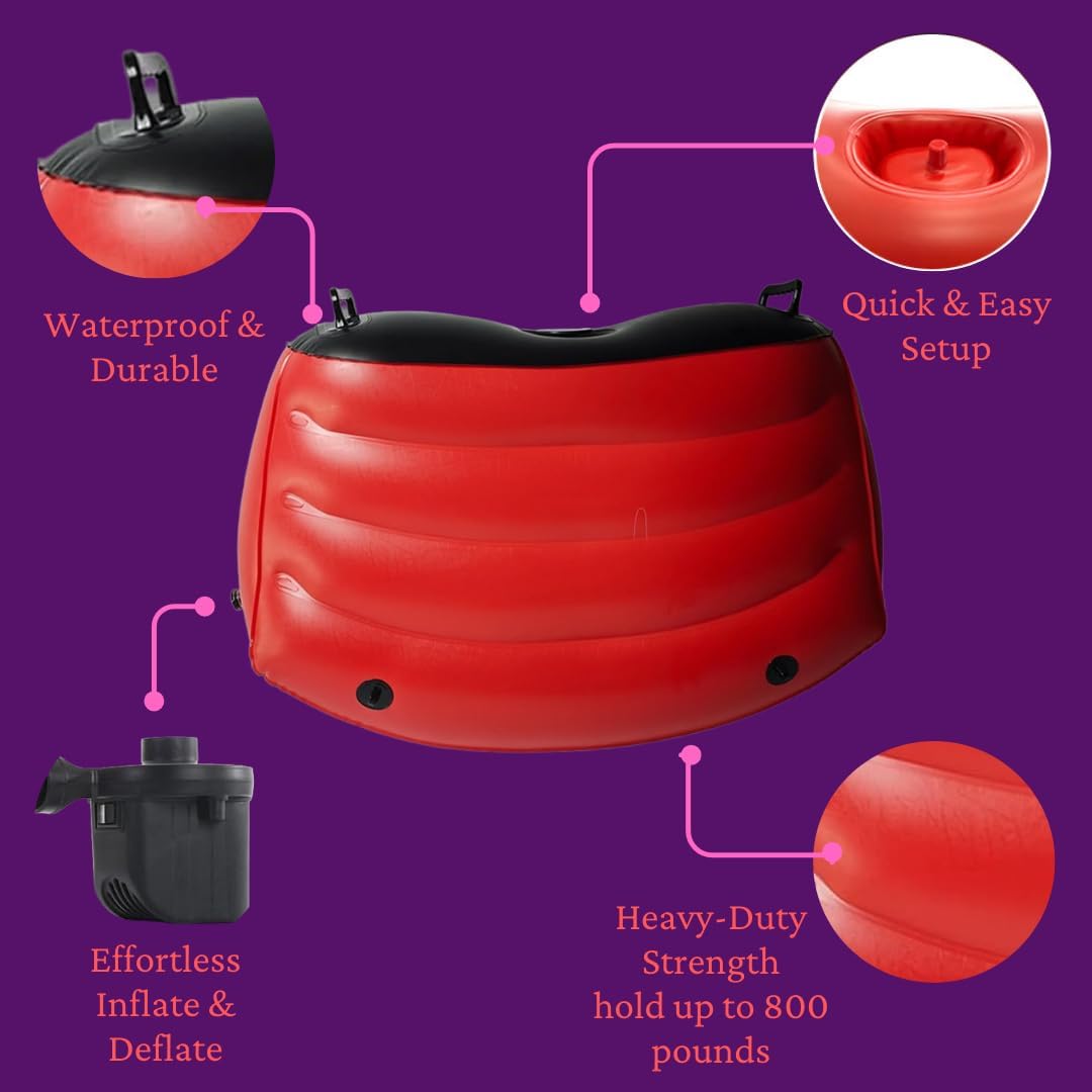 EclipseMount Inflatable Sex Bench with Toy Mount