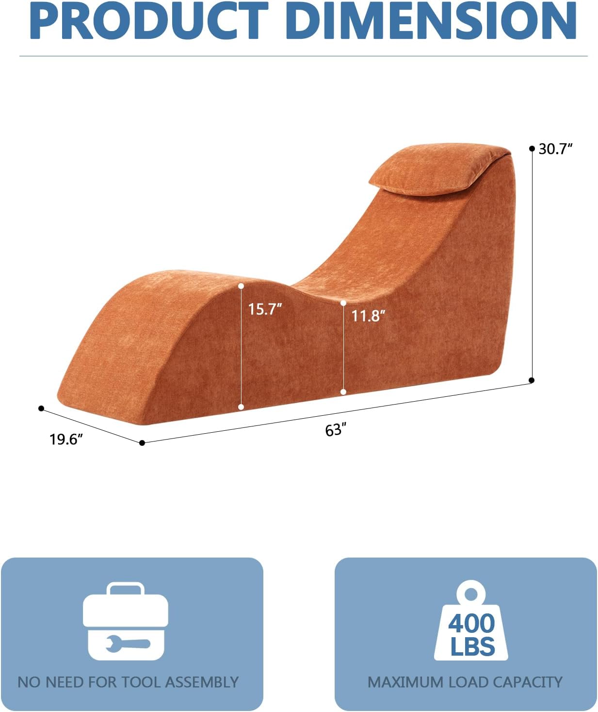 EmberSway Ergonomic Sex Chaise Lounge Chair